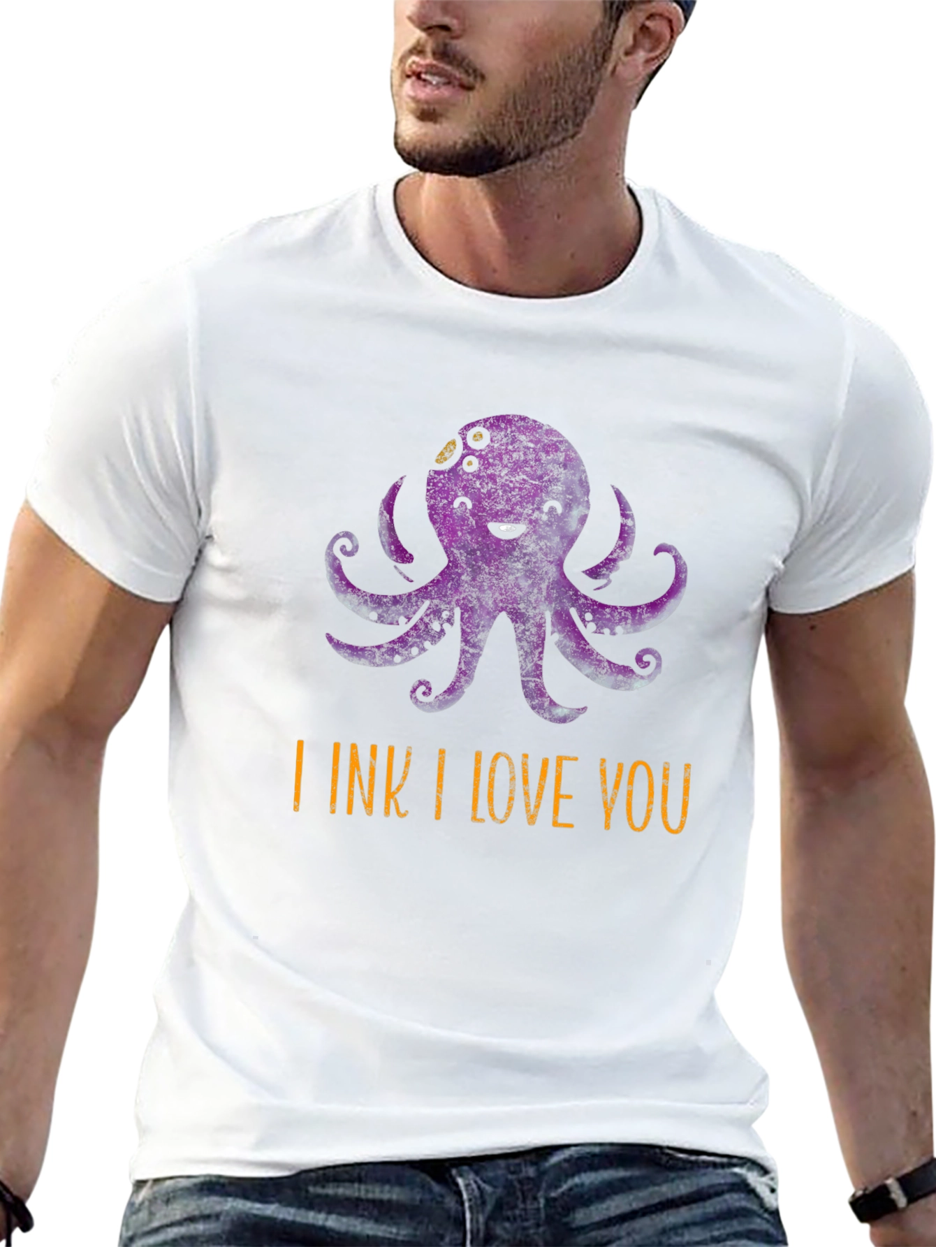 I Ink I Love You Octopus Graphic T-Shirt