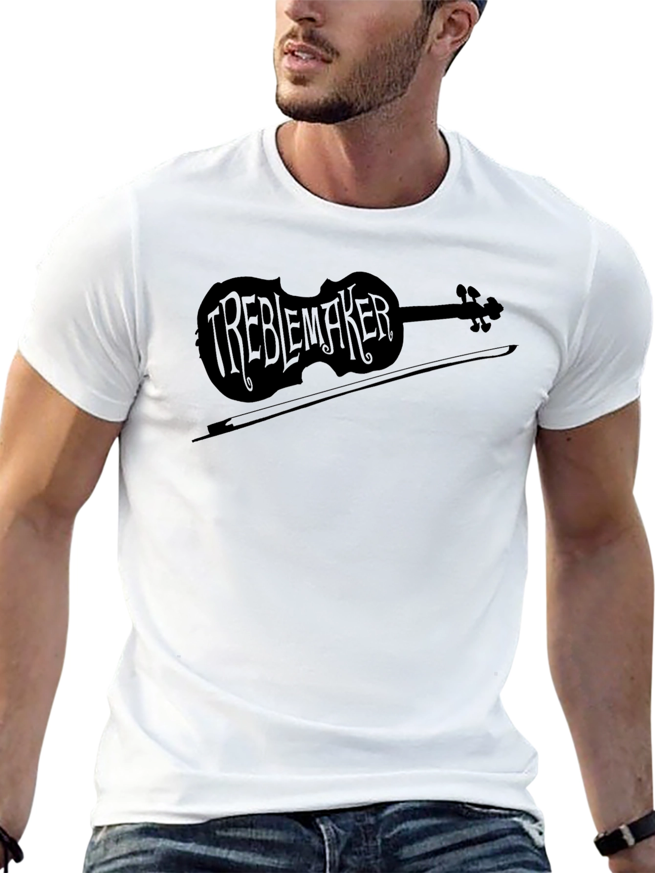 Treblemaker Violin Graphic T-Shirt - Music Lover Tee