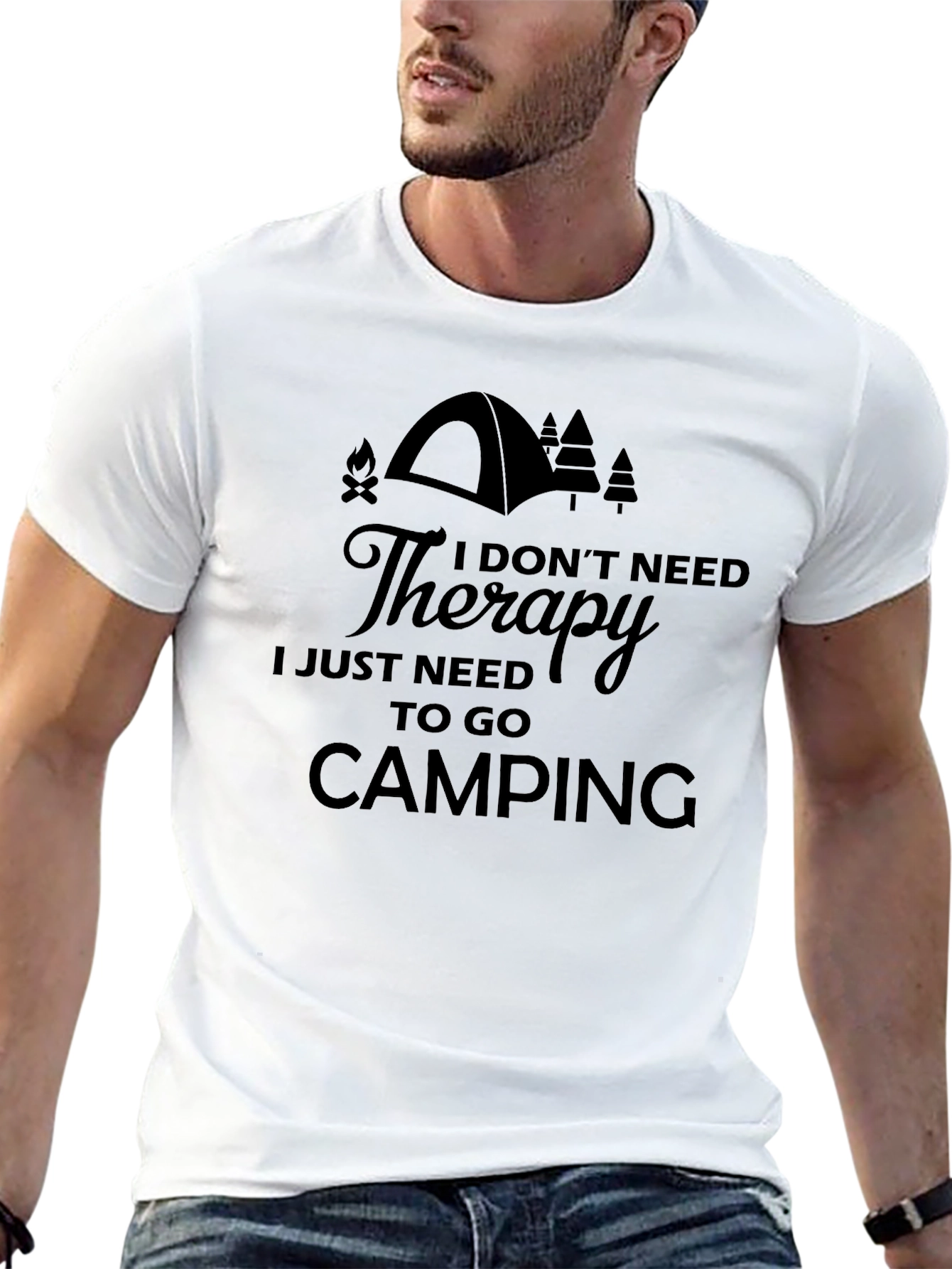 Camping Therapy Tee - Nature Lovers Shirt
