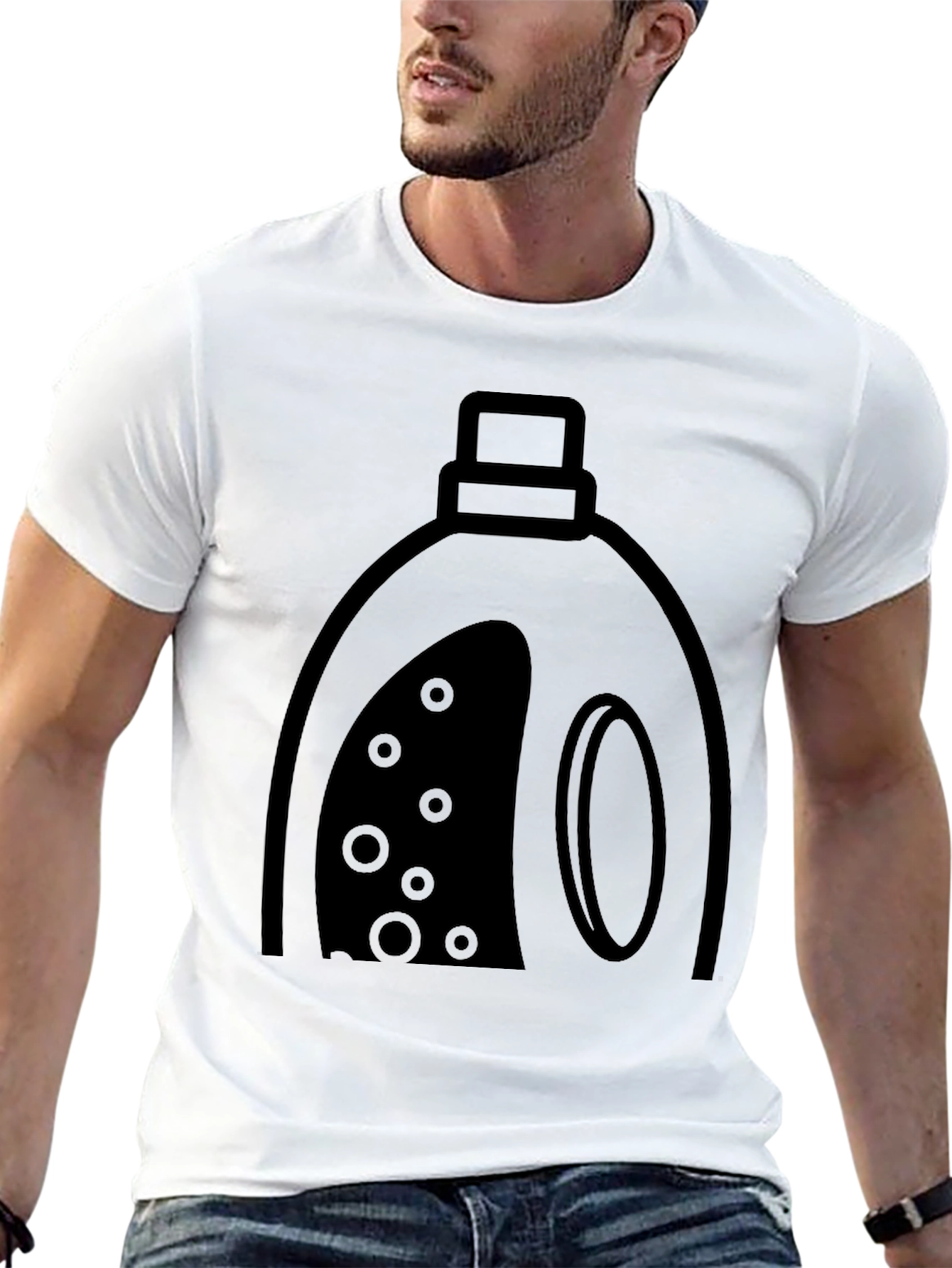Laundry Detergent Graphic Tee - Black Cotton Blend