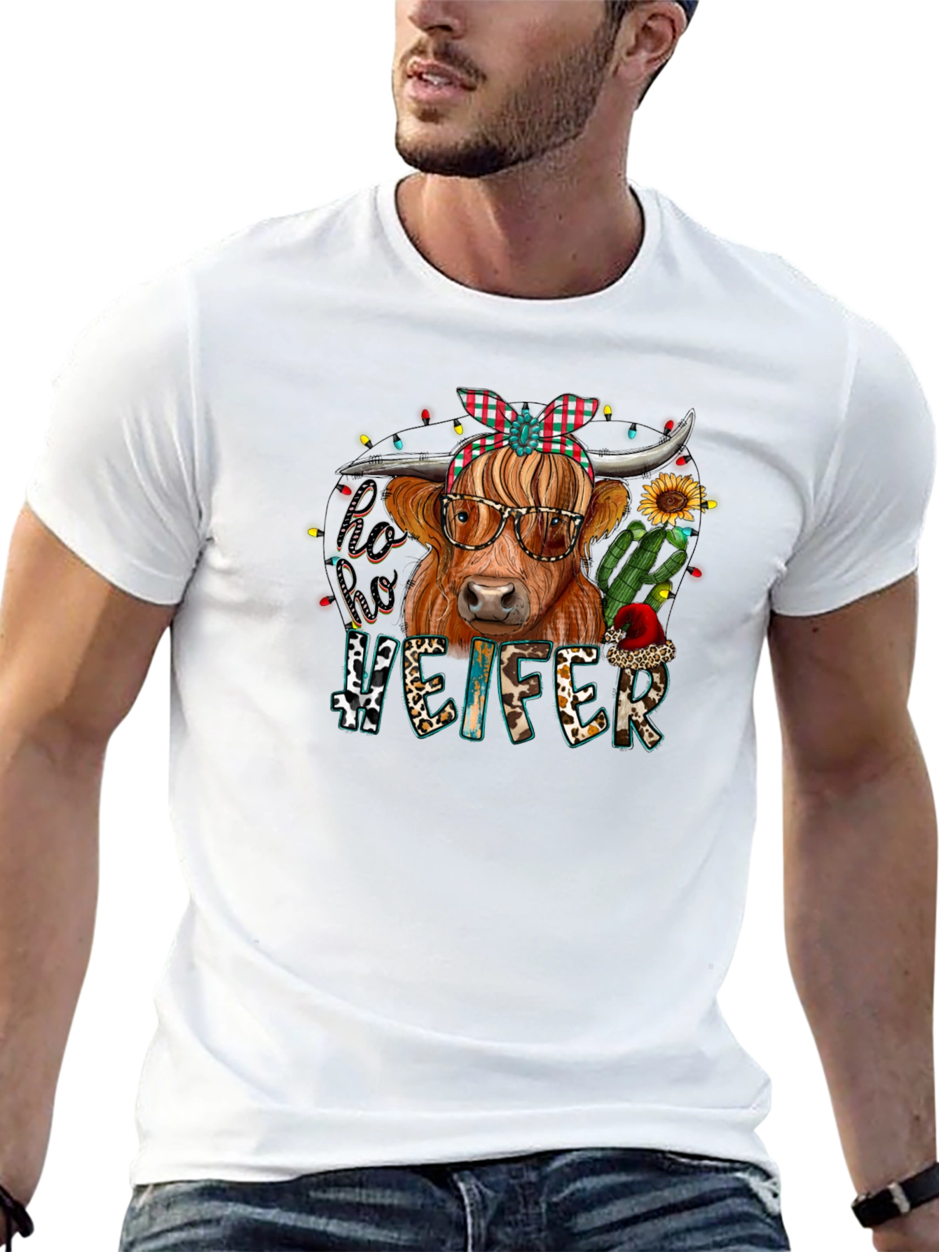 Ho Ho Heifer Christmas T-Shirt