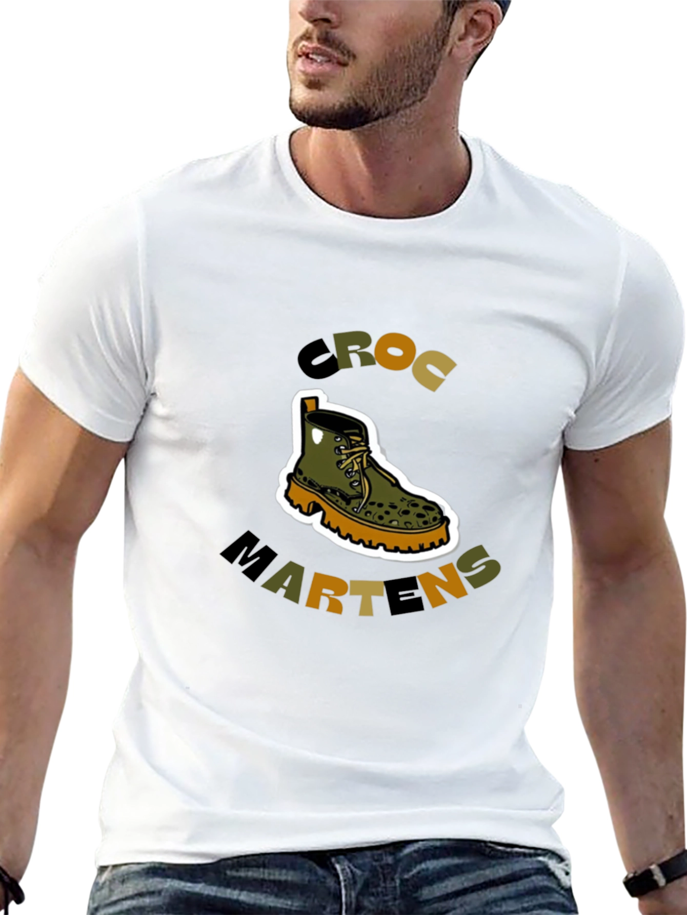Croc Martens T-Shirt - Unique Footwear Graphic Tee