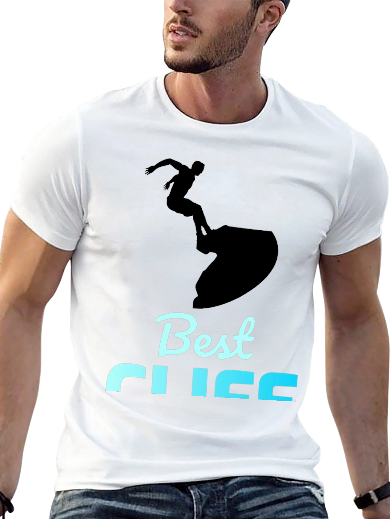 Best Life Surfing Graphic Tee - Black