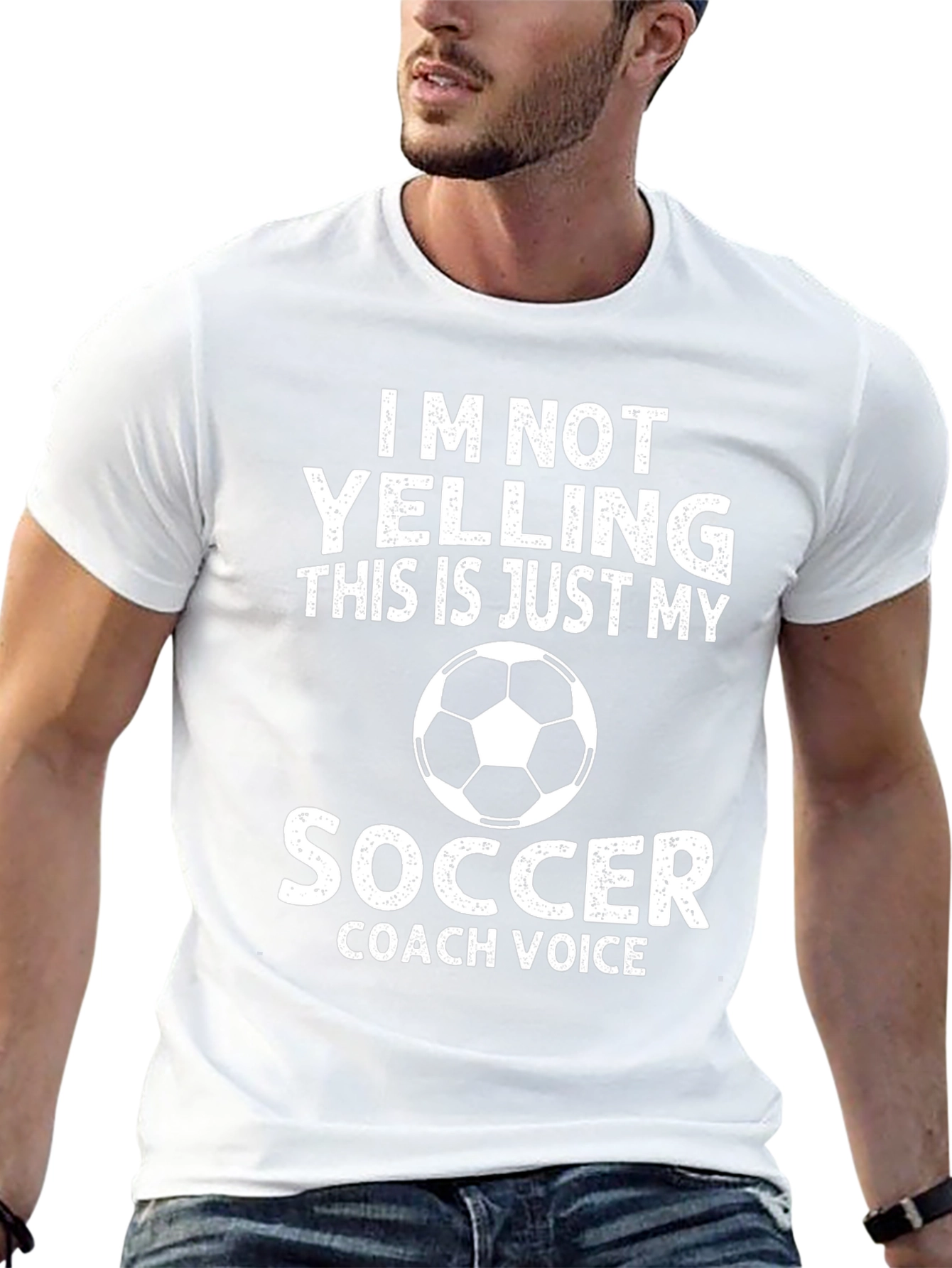 Soccer Coach Voice T-Shirt - Novelty Graphic Tee