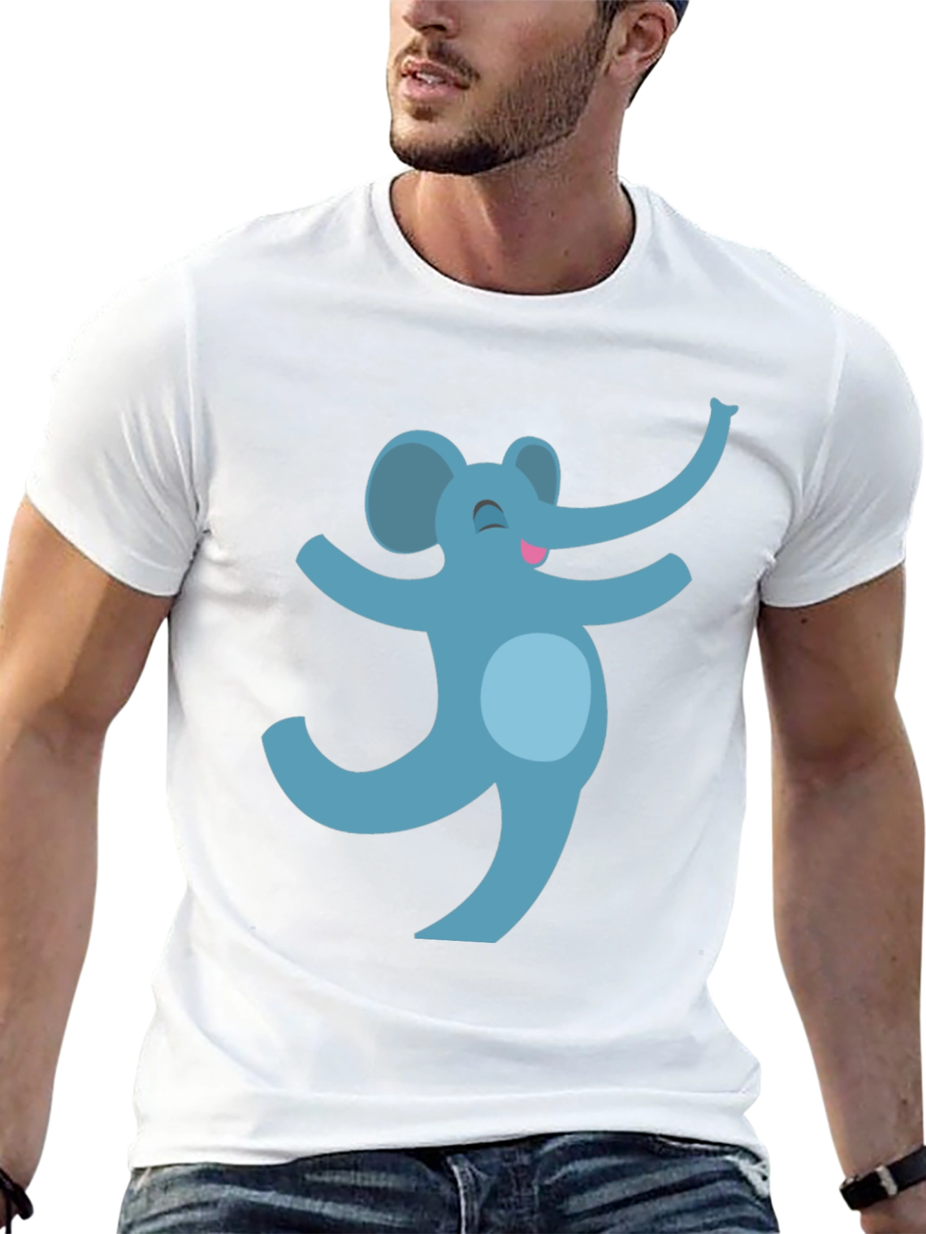 Dancing Elephant Graphic Tee - Fun & Unique Style
