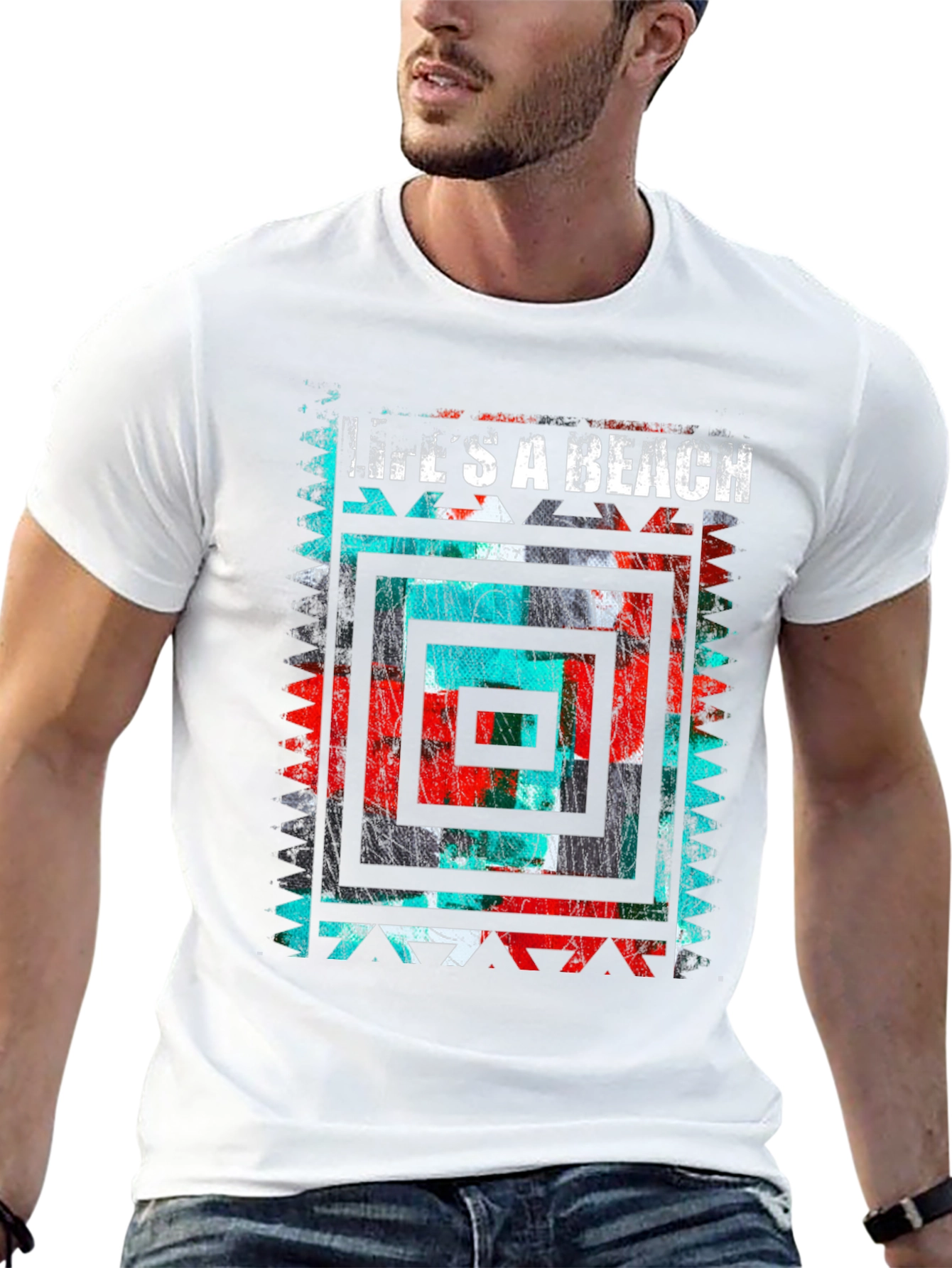 Lifes A Beach Mens Graphic Tee