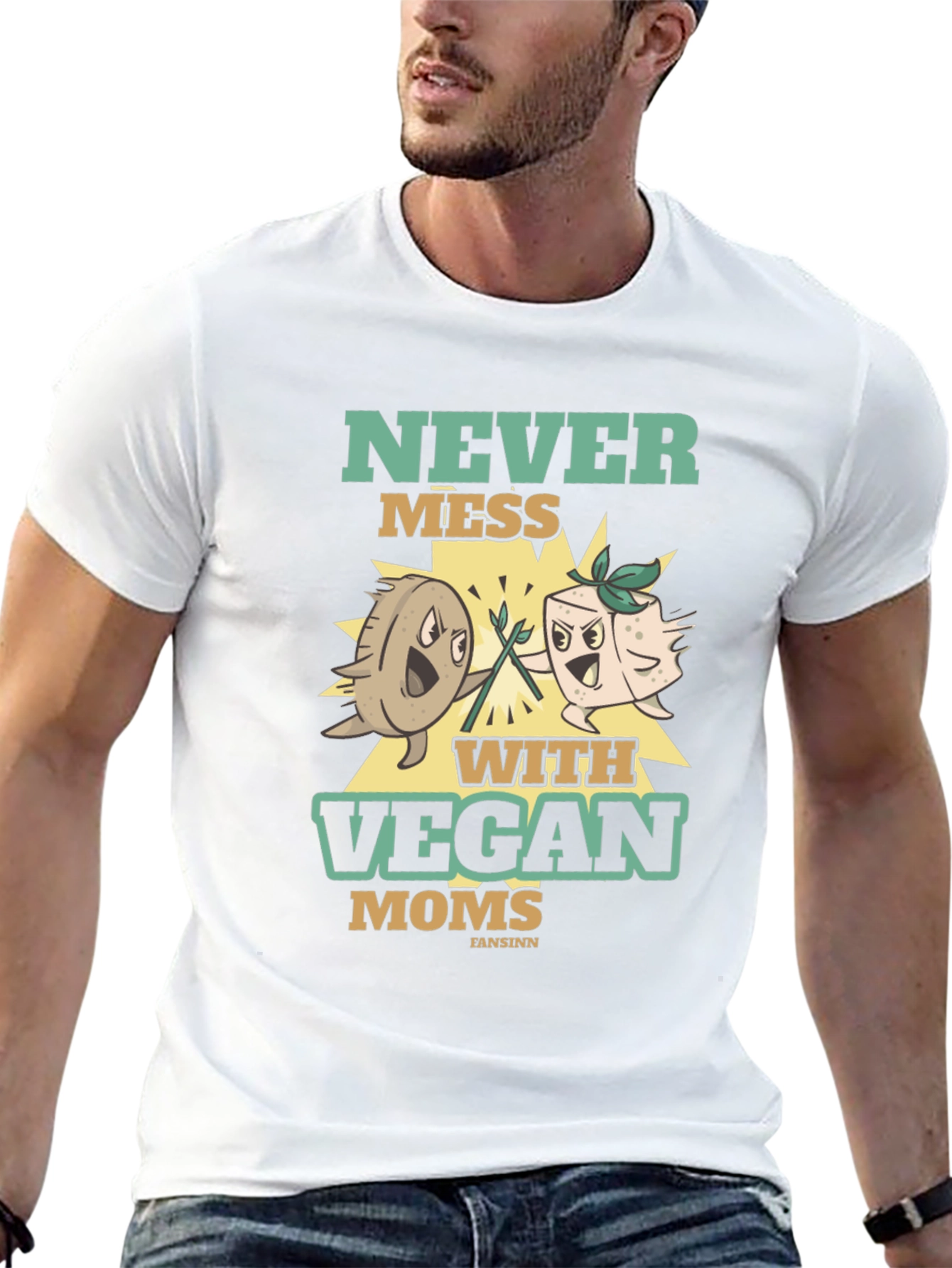 Never Mess With Vegan Moms T-Shirt