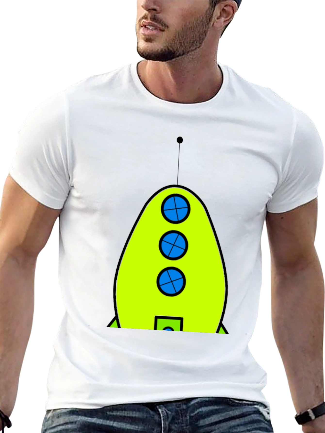 Retro Rocket T-Shirt - Graphic Tee