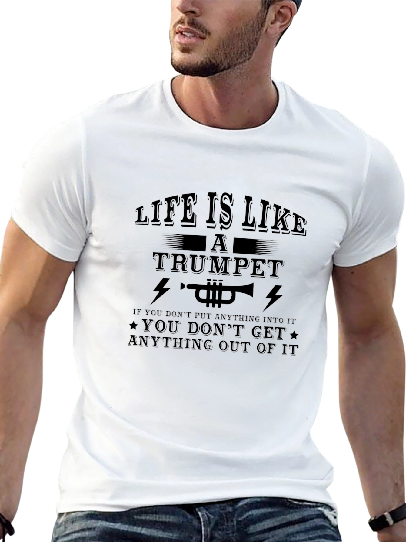 Life is Like a Trumpet Graphic T-Shirt