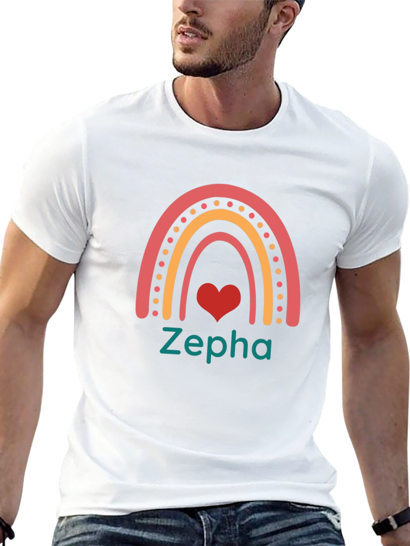Zepha Rainbow Heart T-Shirt