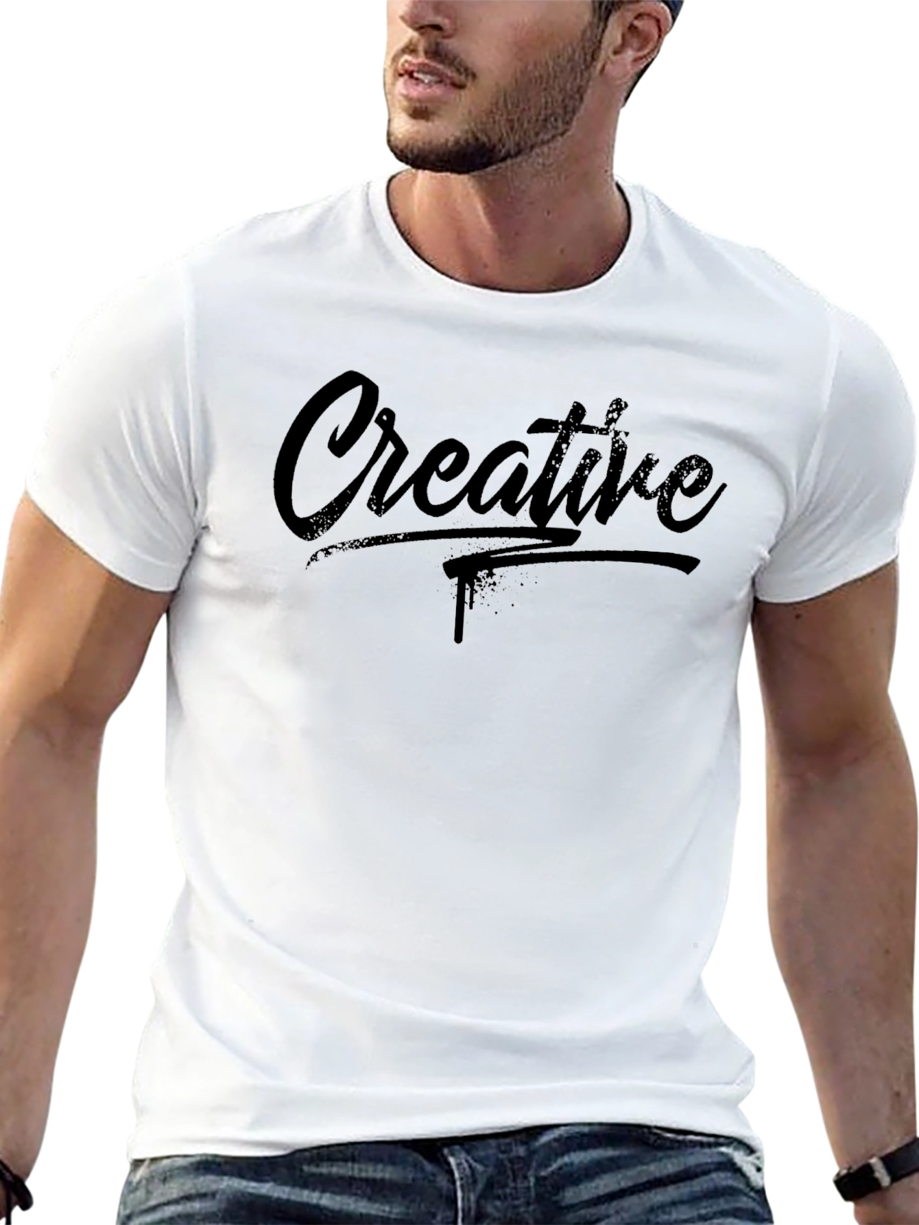 Creative Graphic Print T-Shirt