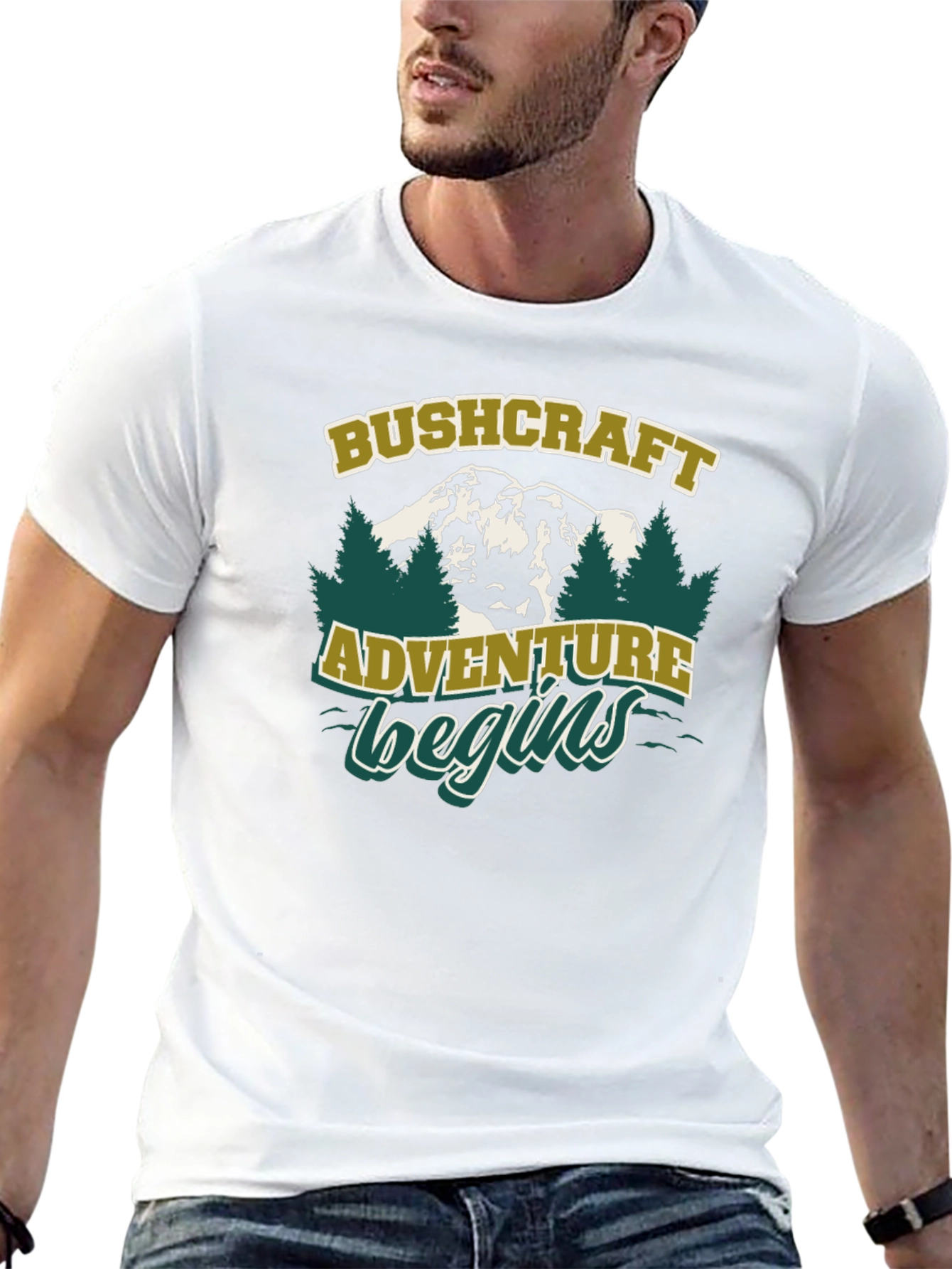 Bushcraft Adventure Begins Graphic T-Shirt