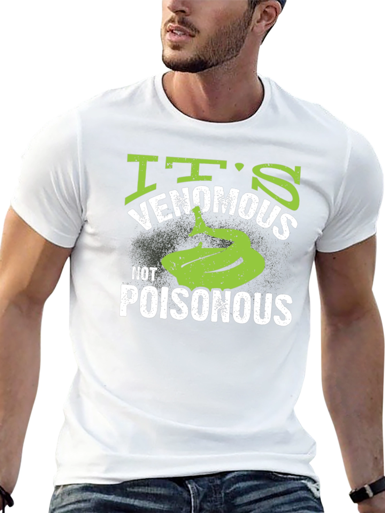 Venomous Not Poisonous Snake Graphic T-Shirt