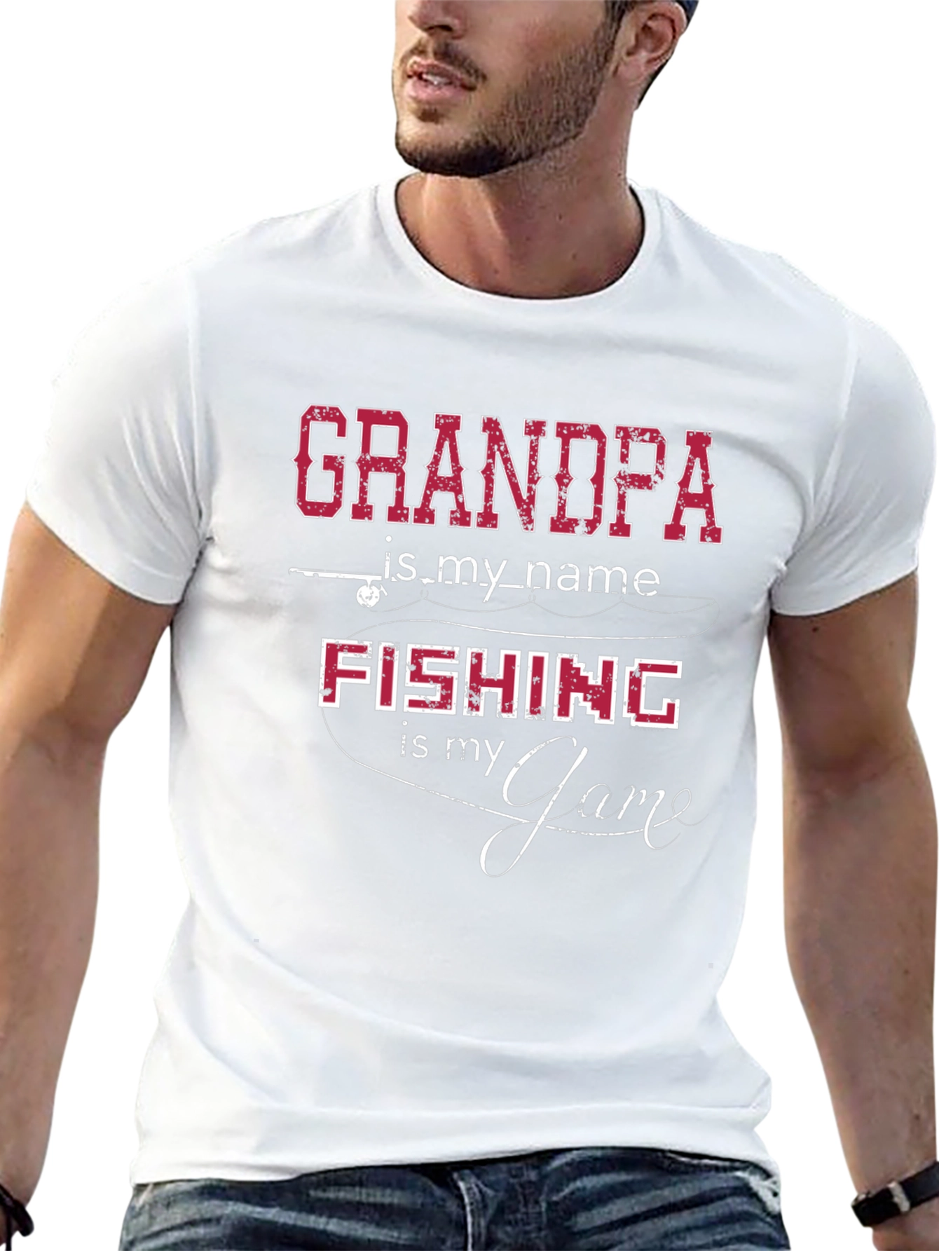 Grandpa Fishing T-Shirt - Fisherman Gift