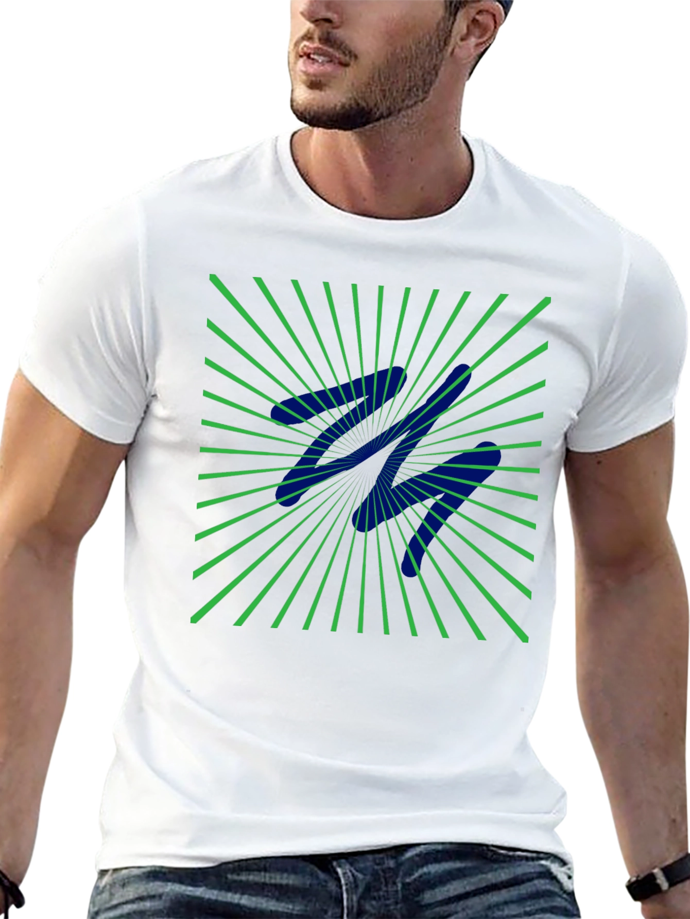 Abstract Optical Illusion Graphic Tee