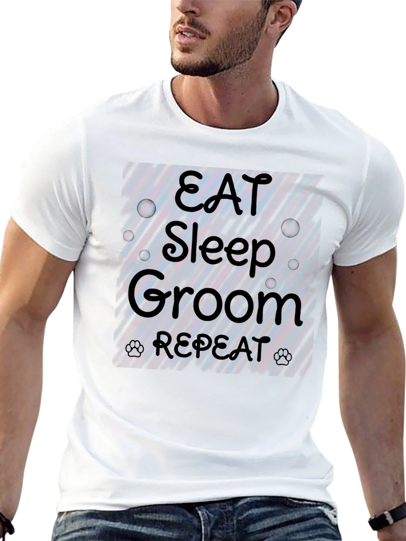 Eat Sleep Groom Repeat T-Shirt