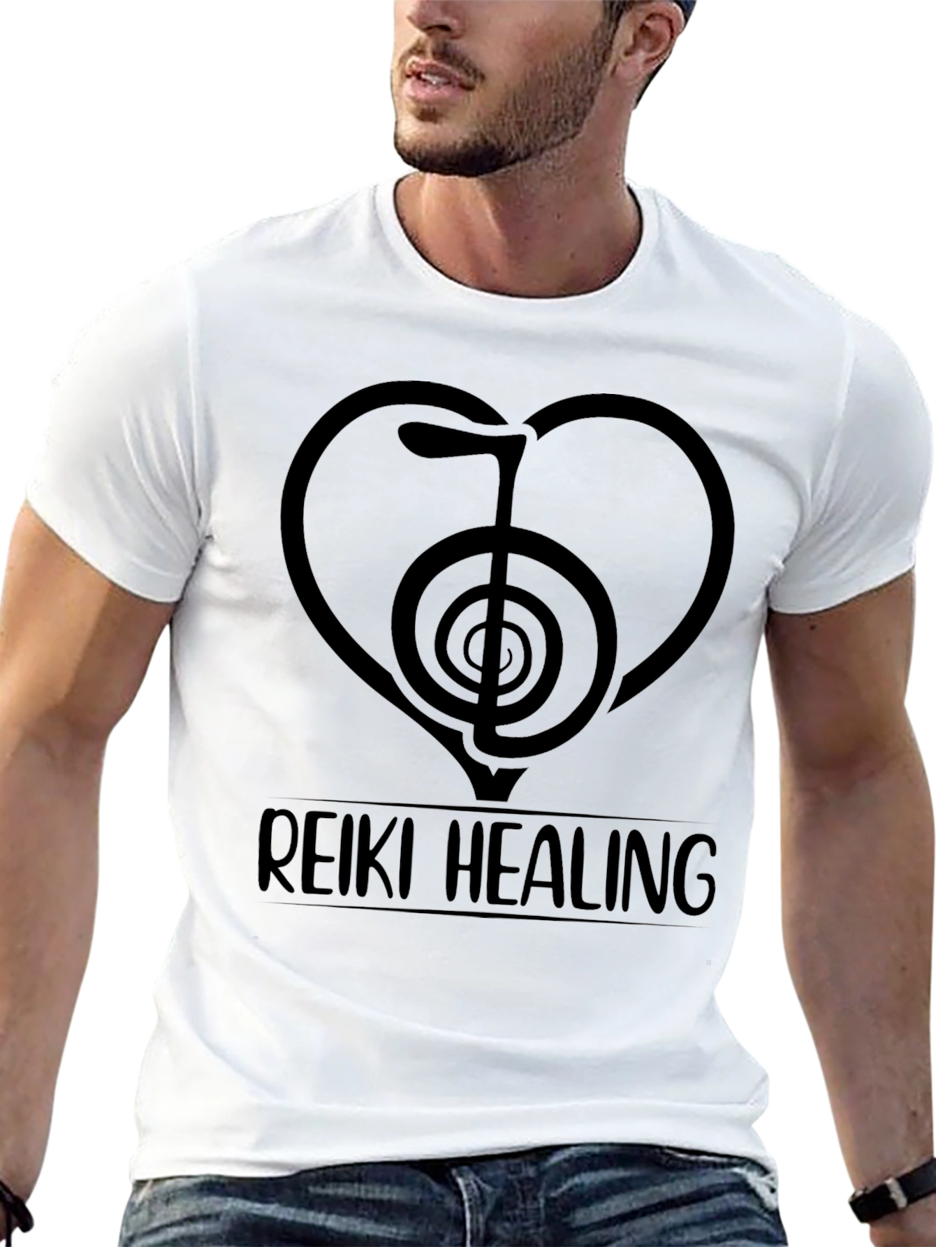 Reiki Healing Black T-Shirt