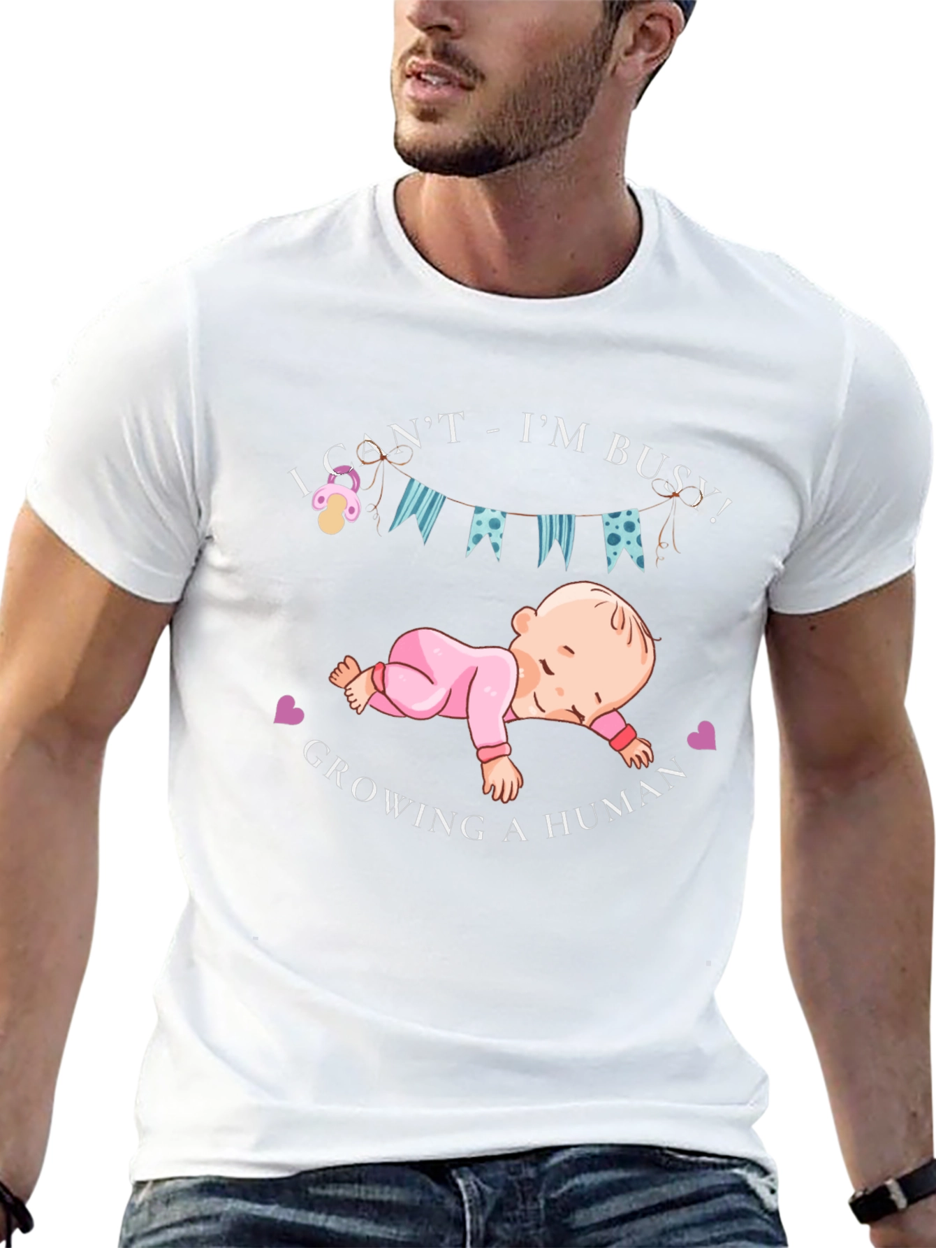Funny Pregnancy T-Shirt - Growing a Human