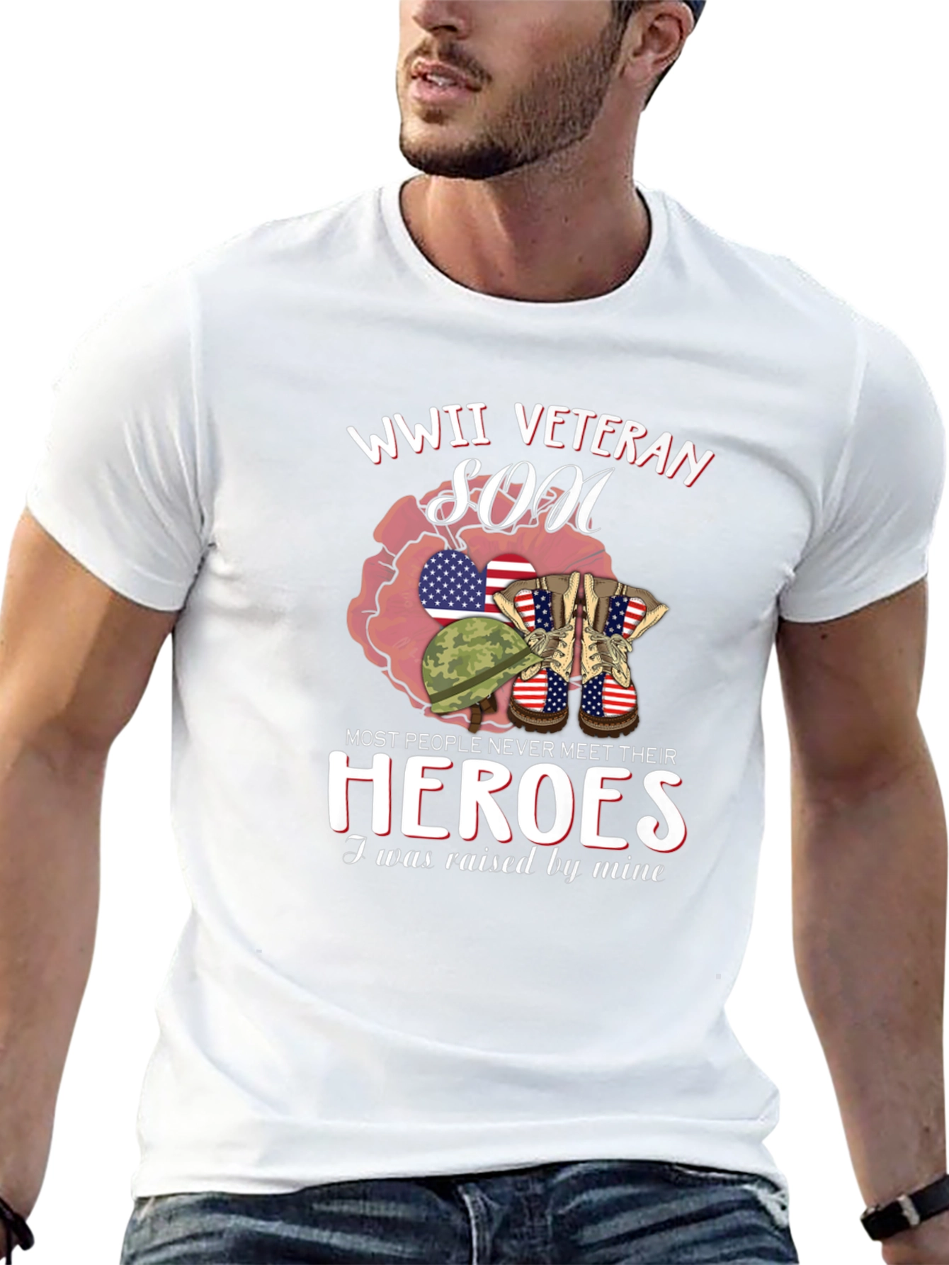 WWII Veteran Son Graphic T-Shirt
