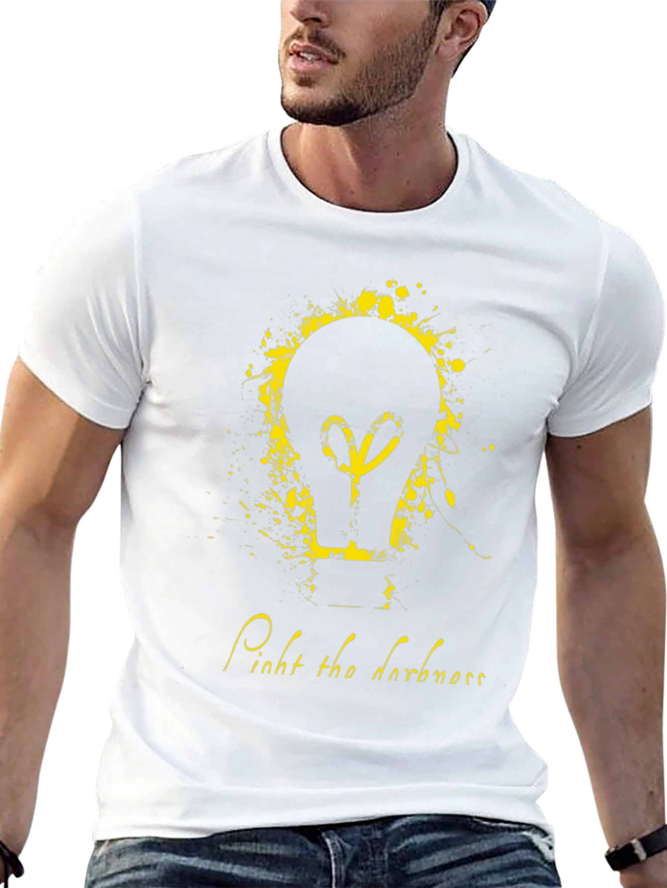 Mens Light the Darkness Graphic Tee