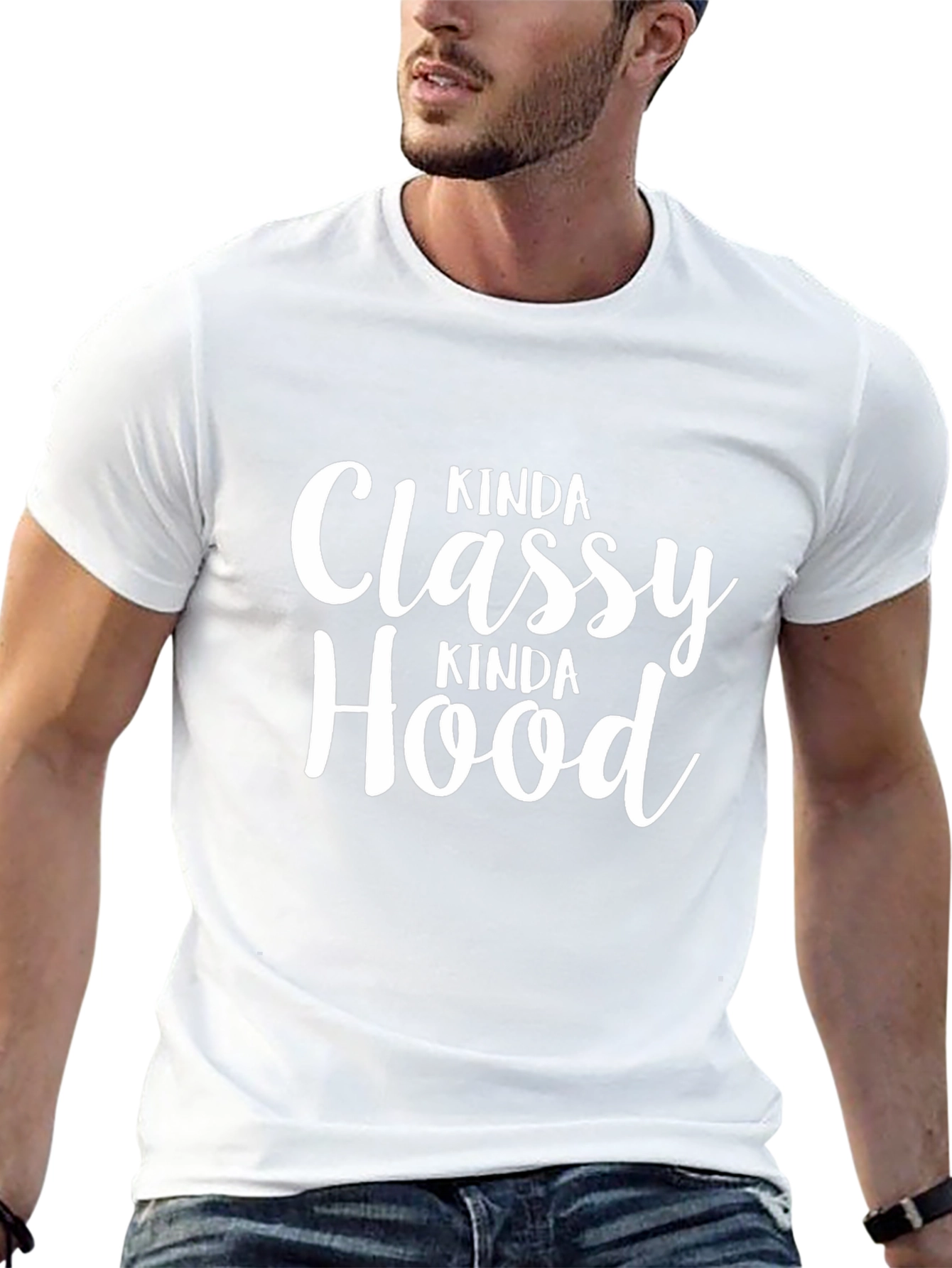 Kinda Classy Kinda Hood Black T-Shirt