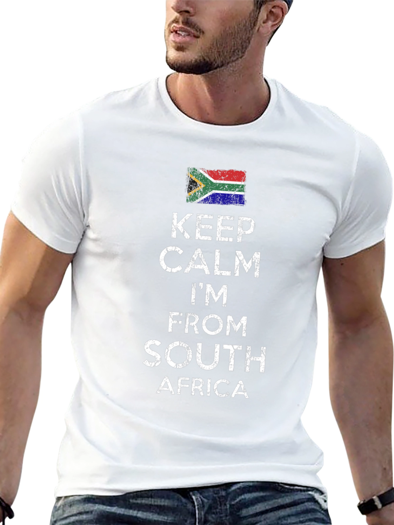 Keep Calm South Africa Flag T-Shirt