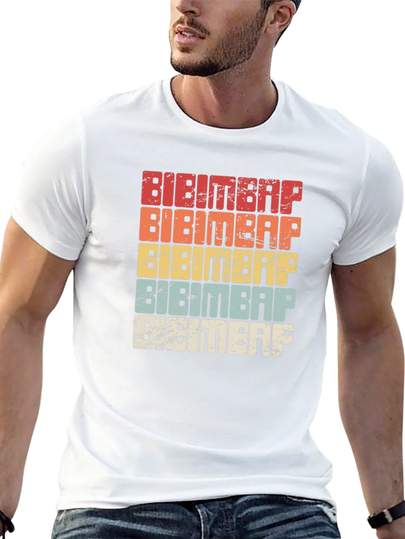 Bibimbap Retro T-Shirt - Korean Food Lover Tee