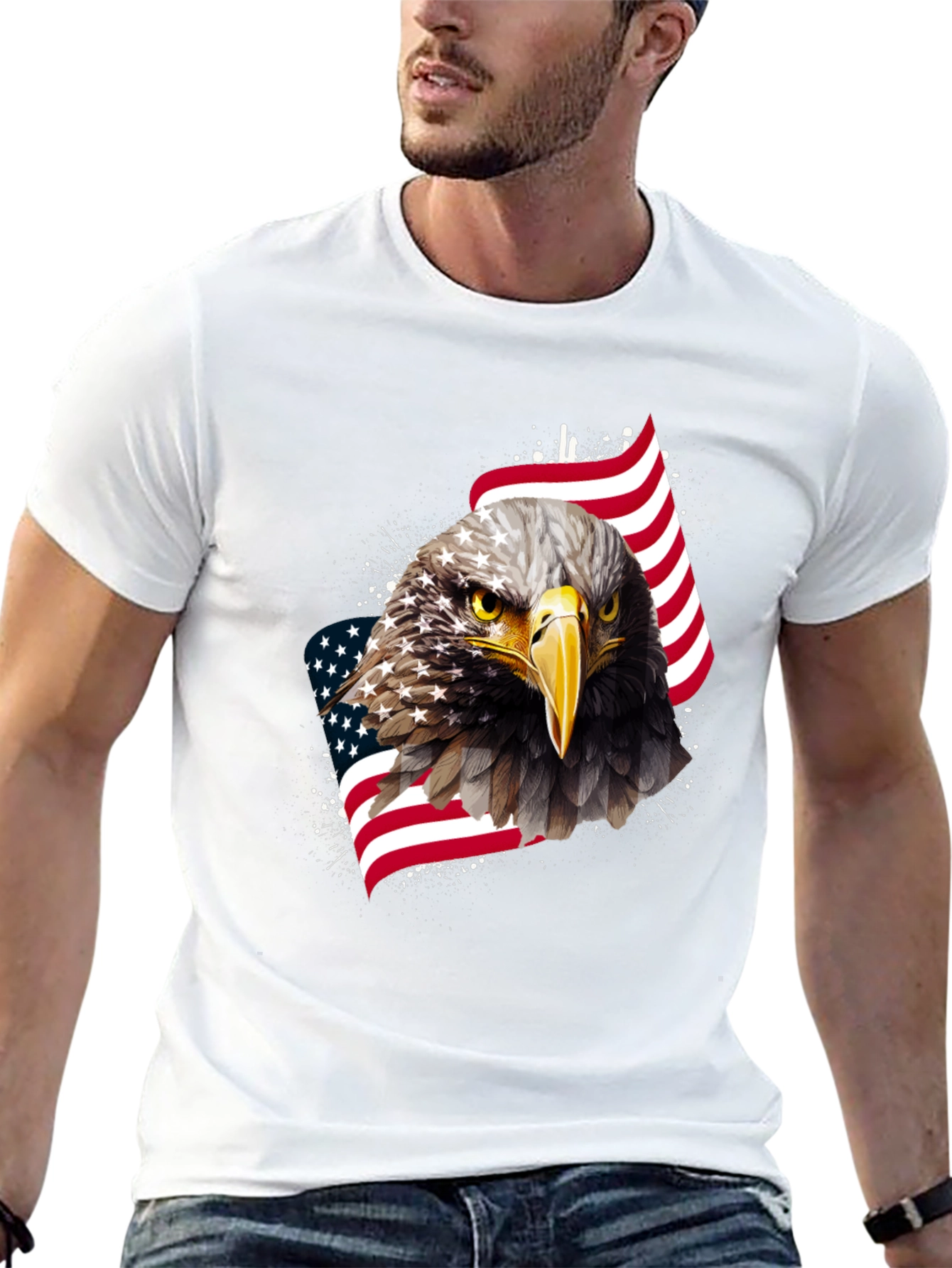 American Eagle Graphic Tee - Patriotic Style
