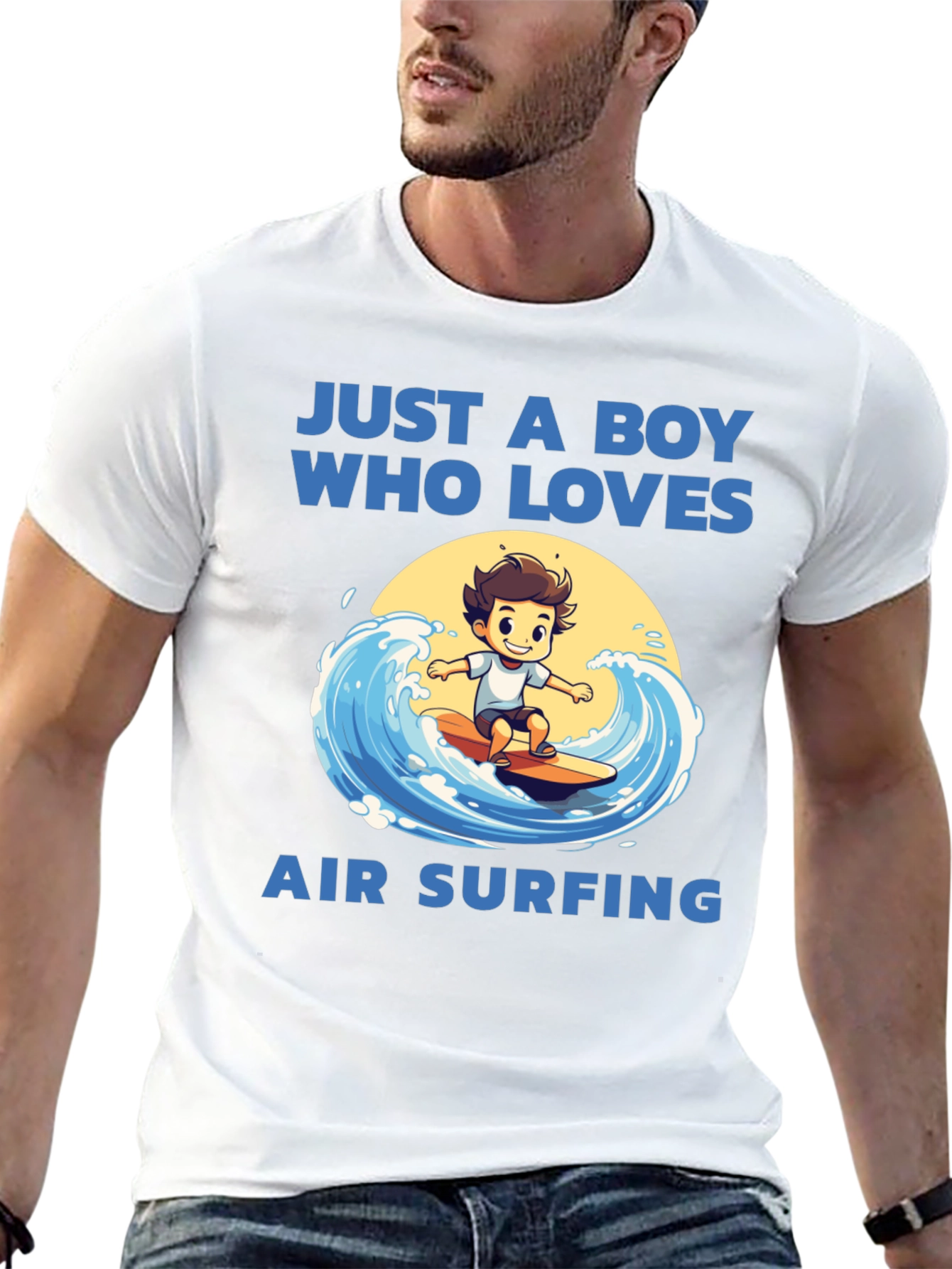 Boy Who Loves Air Surfing T-Shirt