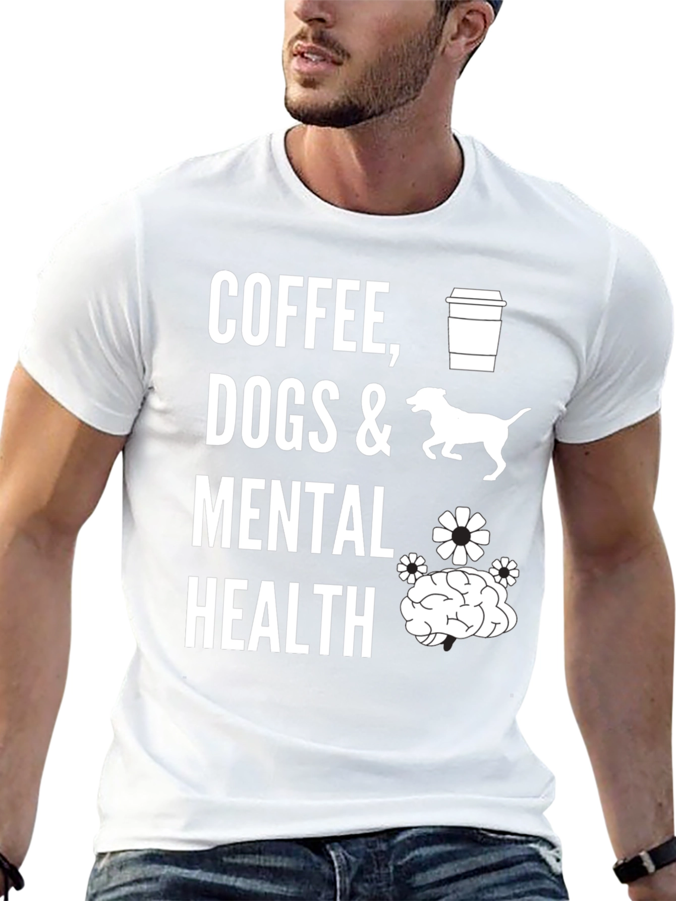 Coffee Dogs & Mental Health Graphic Tee