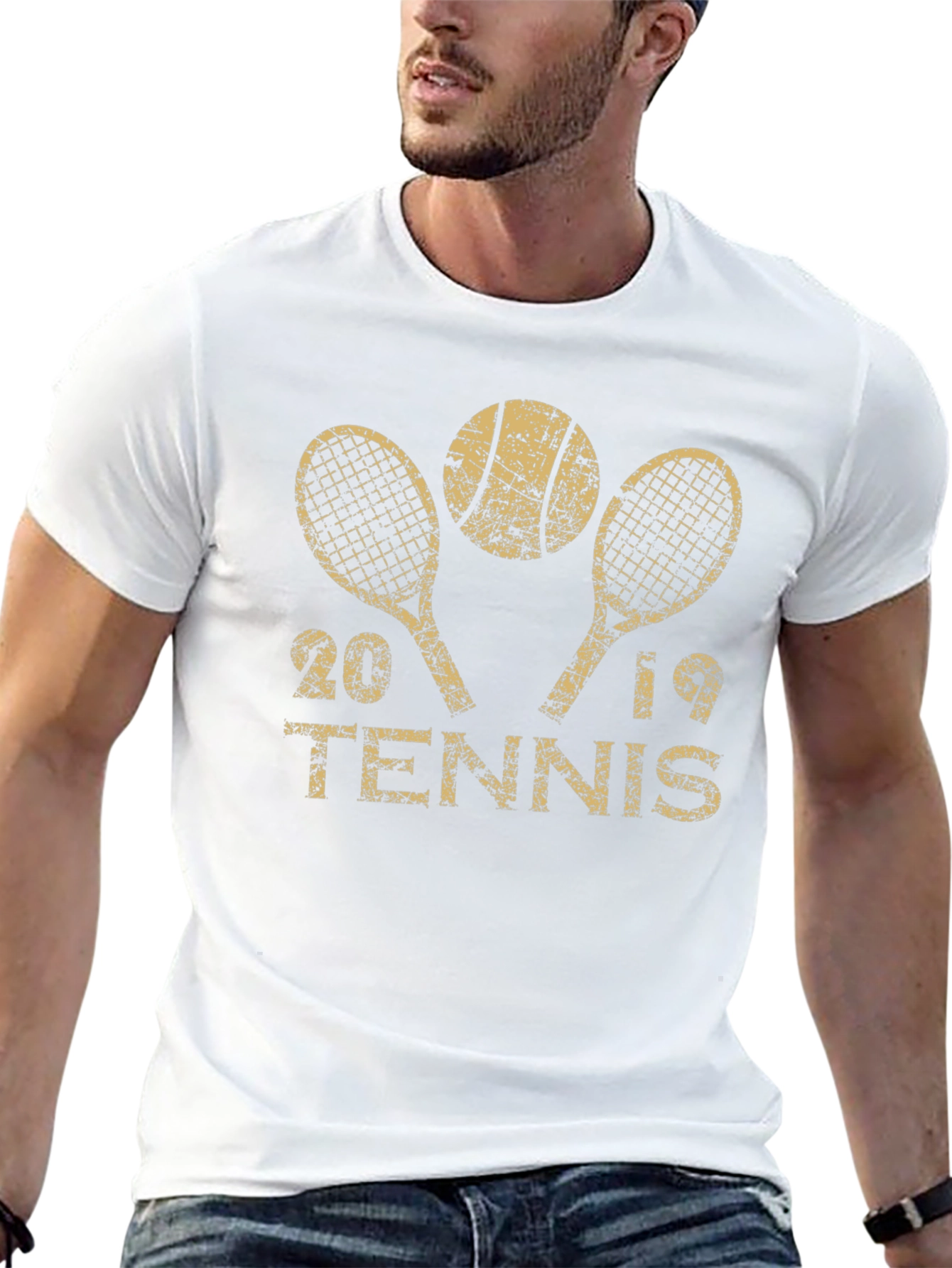 2019 Tennis Black T-Shirt