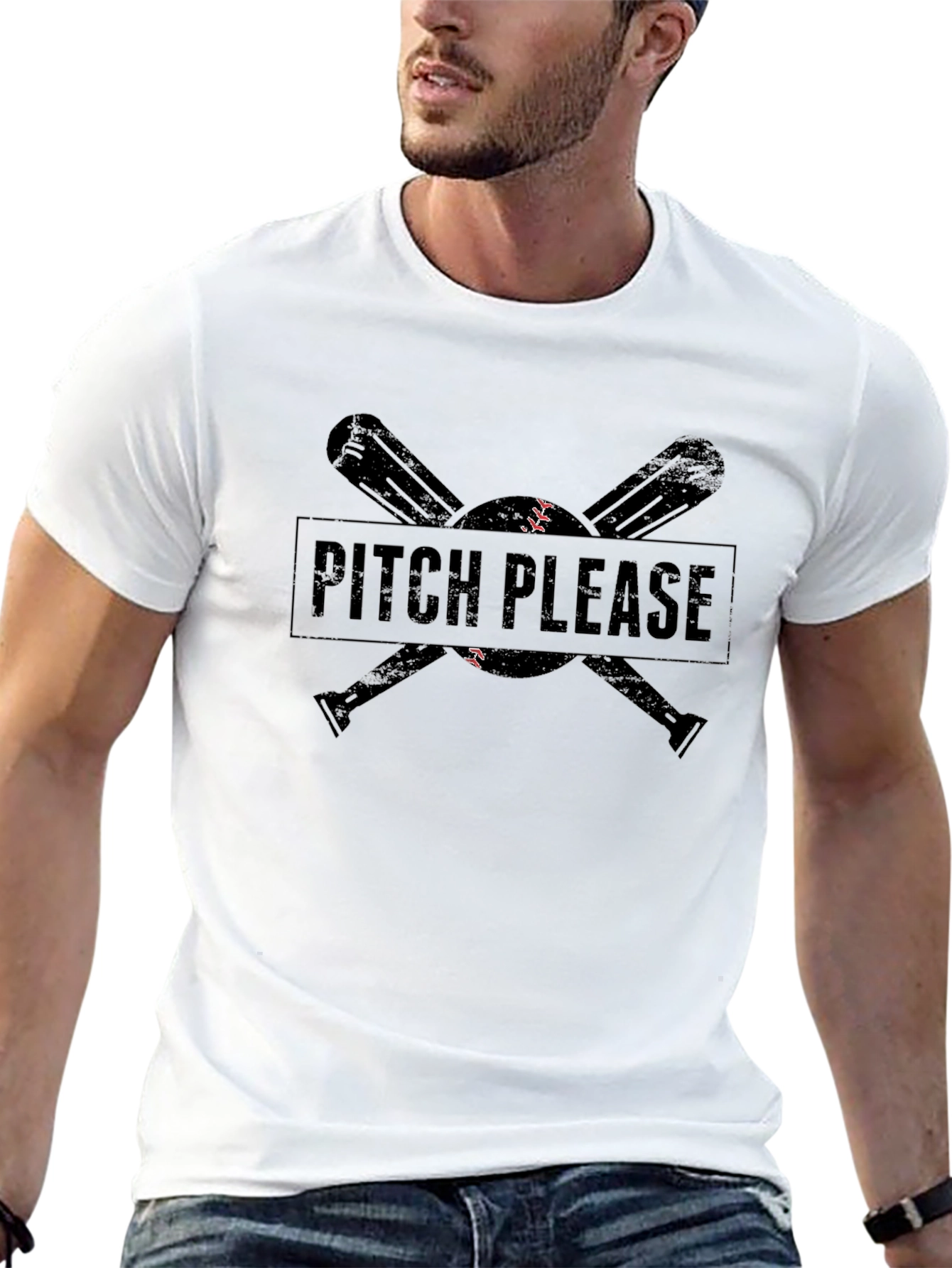 Pitch Please Baseball Graphic Tee