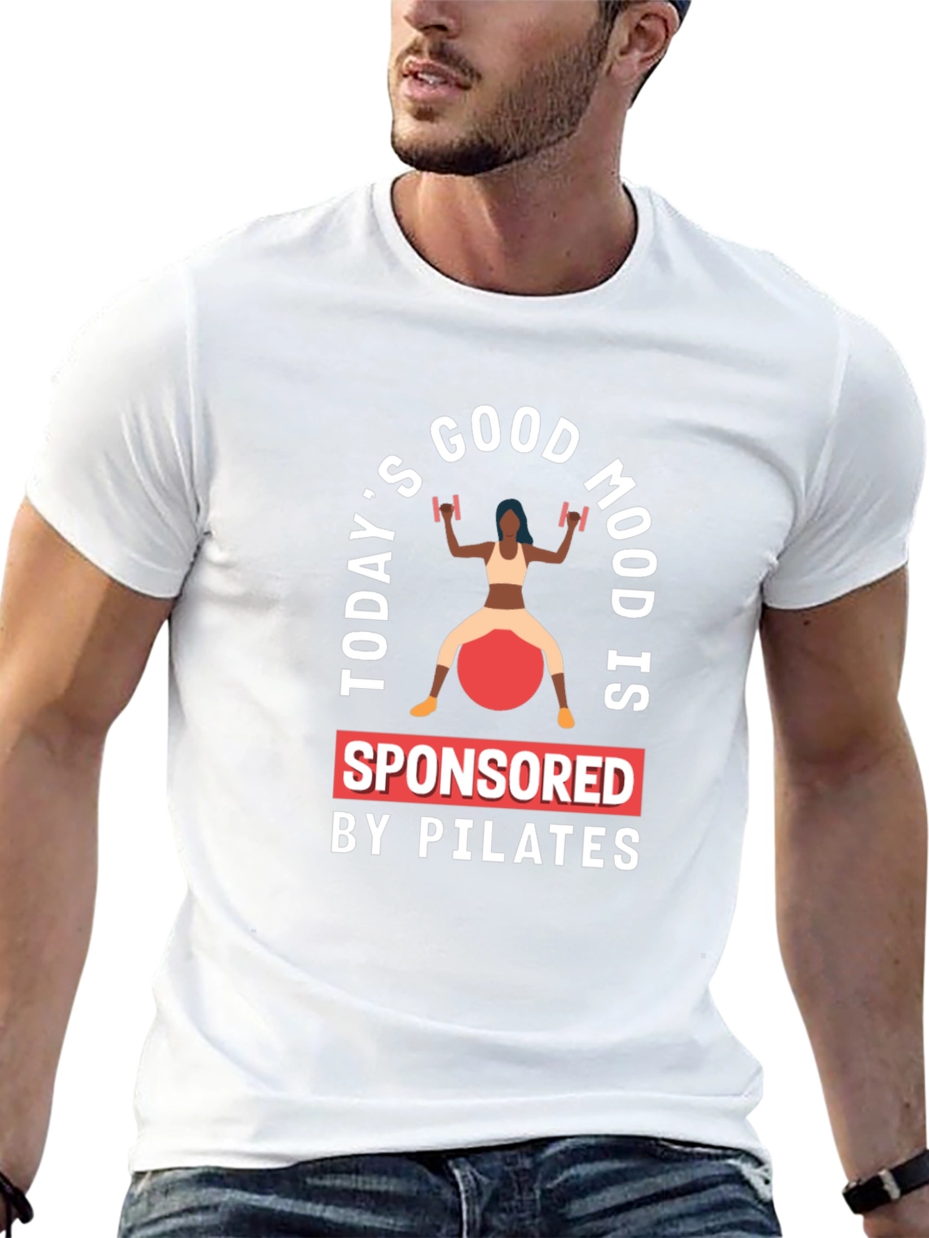 Pilates Sponsored Good Mood Graphic Tee