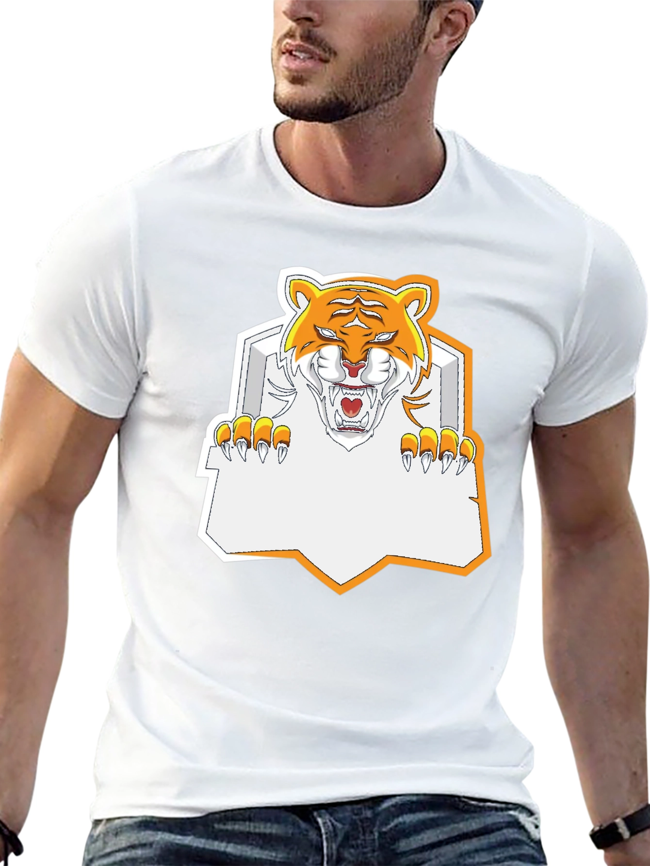 Tiger Graphic Tee - Fierce Black T-Shirt