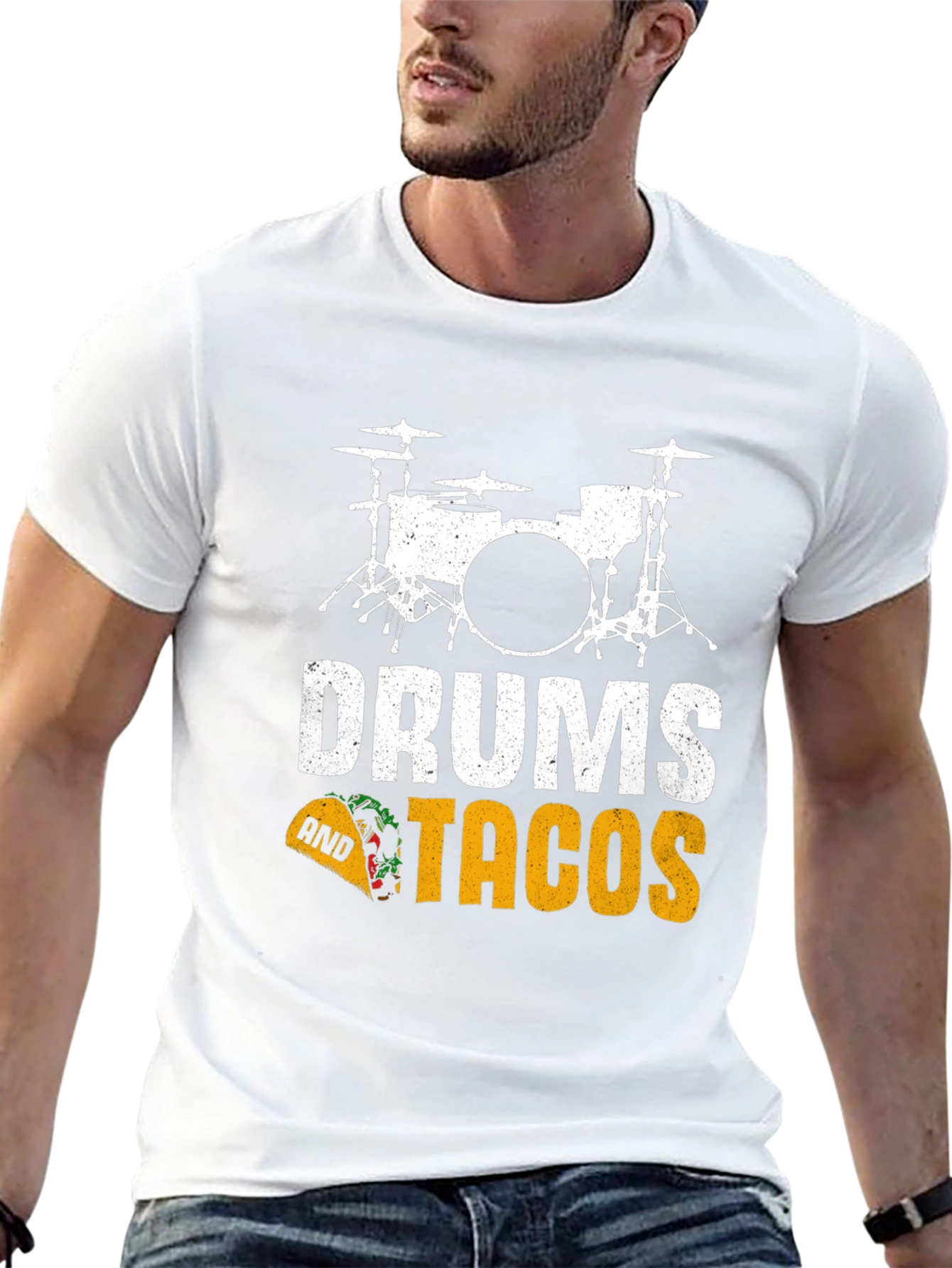 Drums and Tacos Graphic T-Shirt