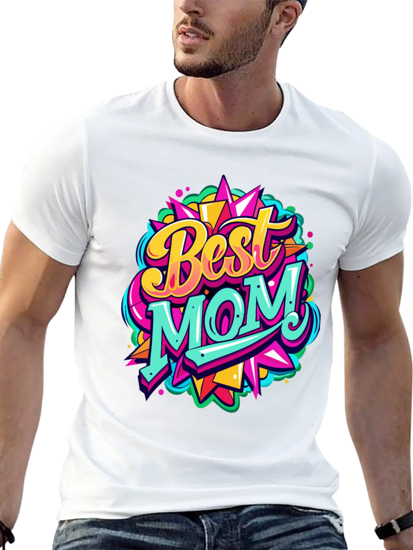 Best Mom Ever Graphic Tee - Mens Black T-Shirt