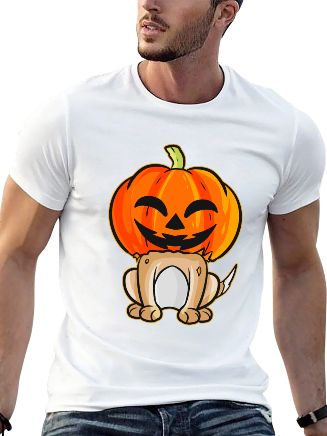 Halloween Dog Pumpkin T-Shirt