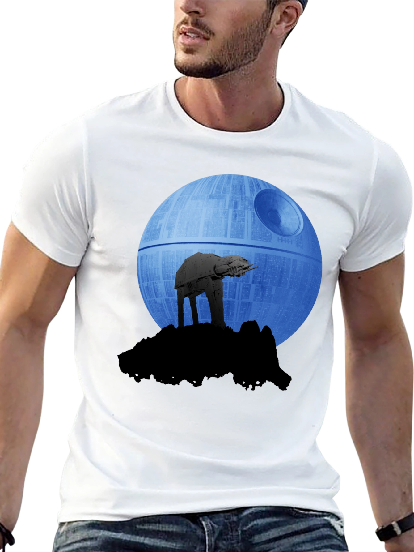 Star Wars AT-AT Death Star Graphic T-Shirt