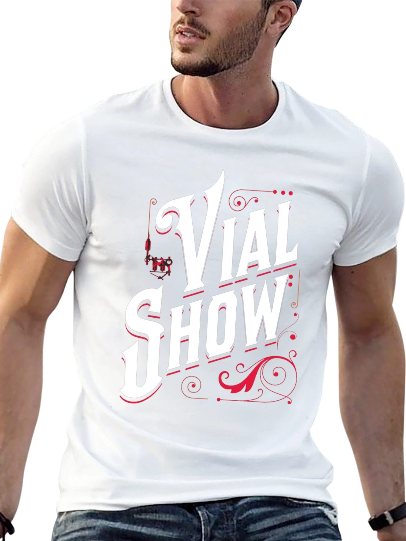 Vial Show Graphic Print Tee - Black