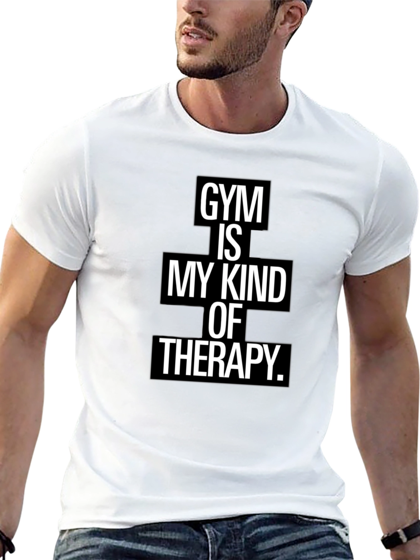 Gym Therapy Black Graphic Tee