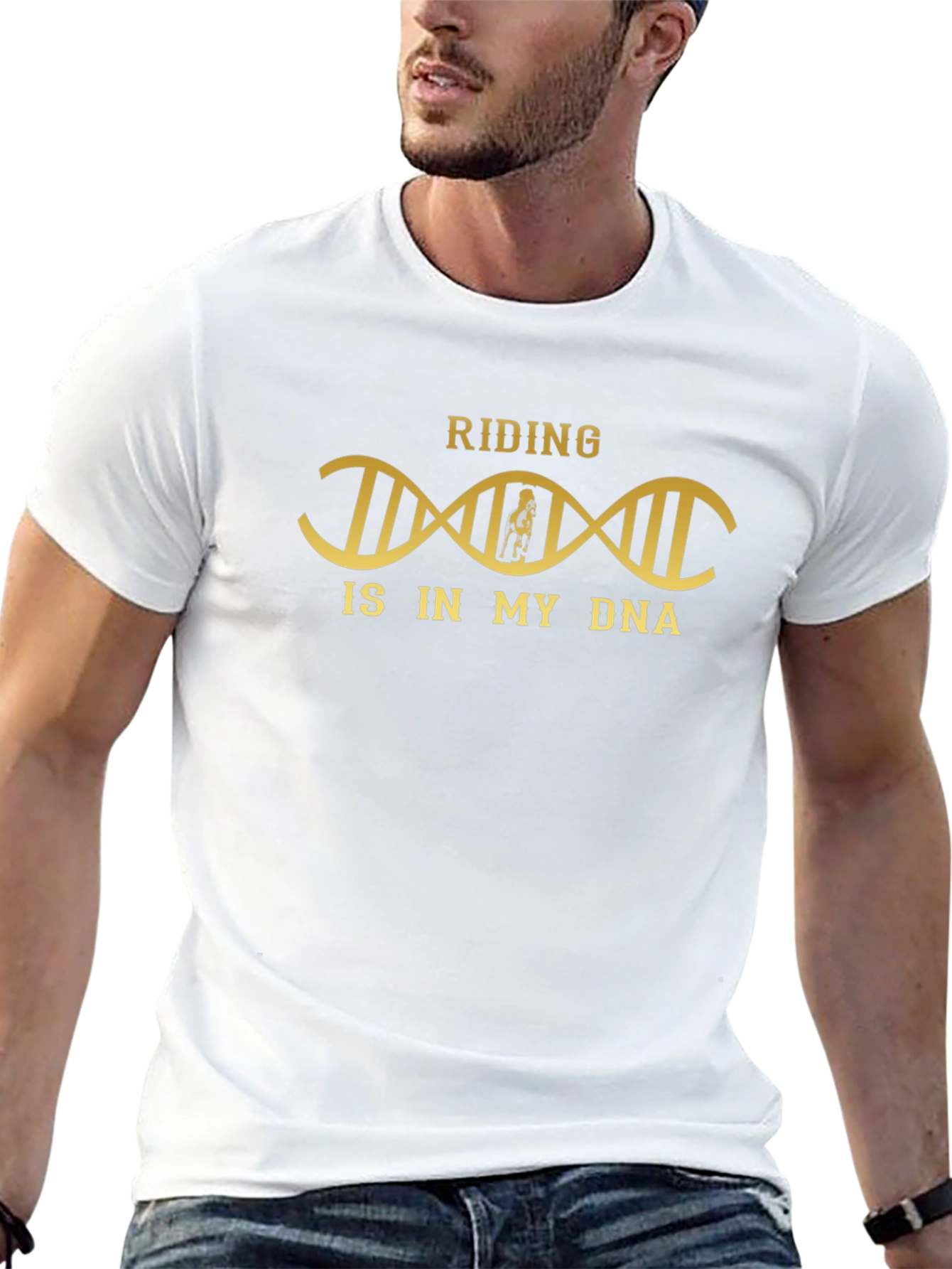 Riding is in My DNA Black T-Shirt