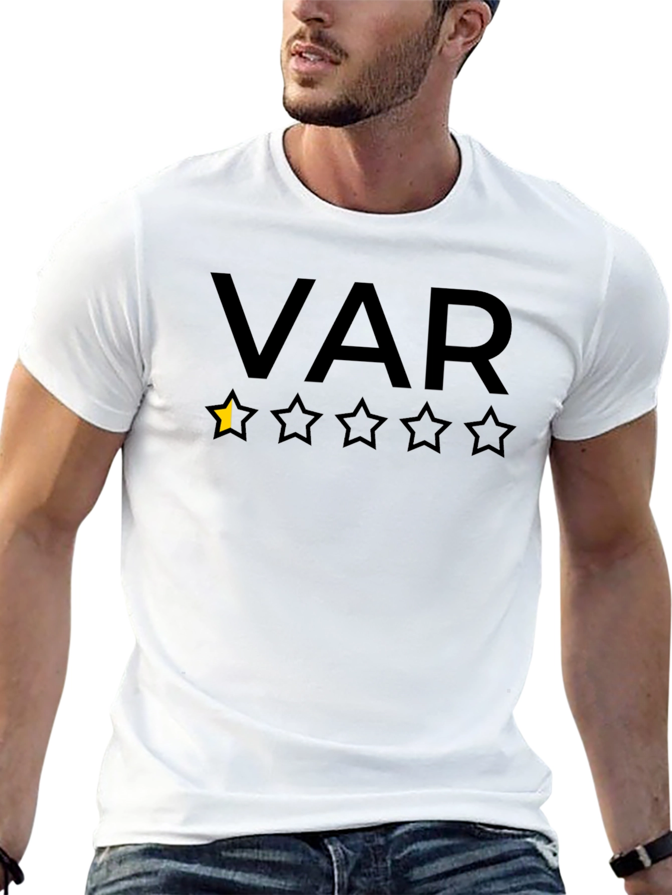 VAR One Star Review Mens Graphic T-Shirt