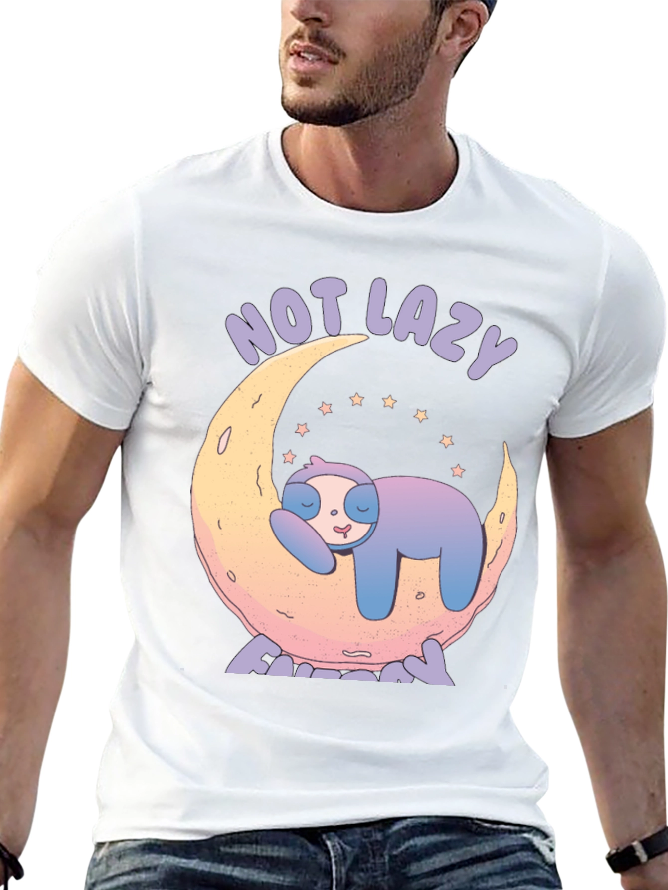Not Lazy Sloth T-Shirt - Unisex Cotton Tee