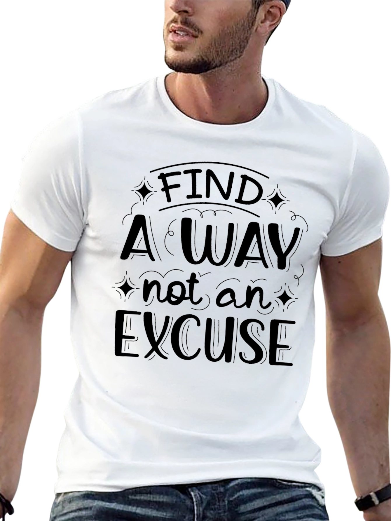 Find A Way Black Graphic T-Shirt