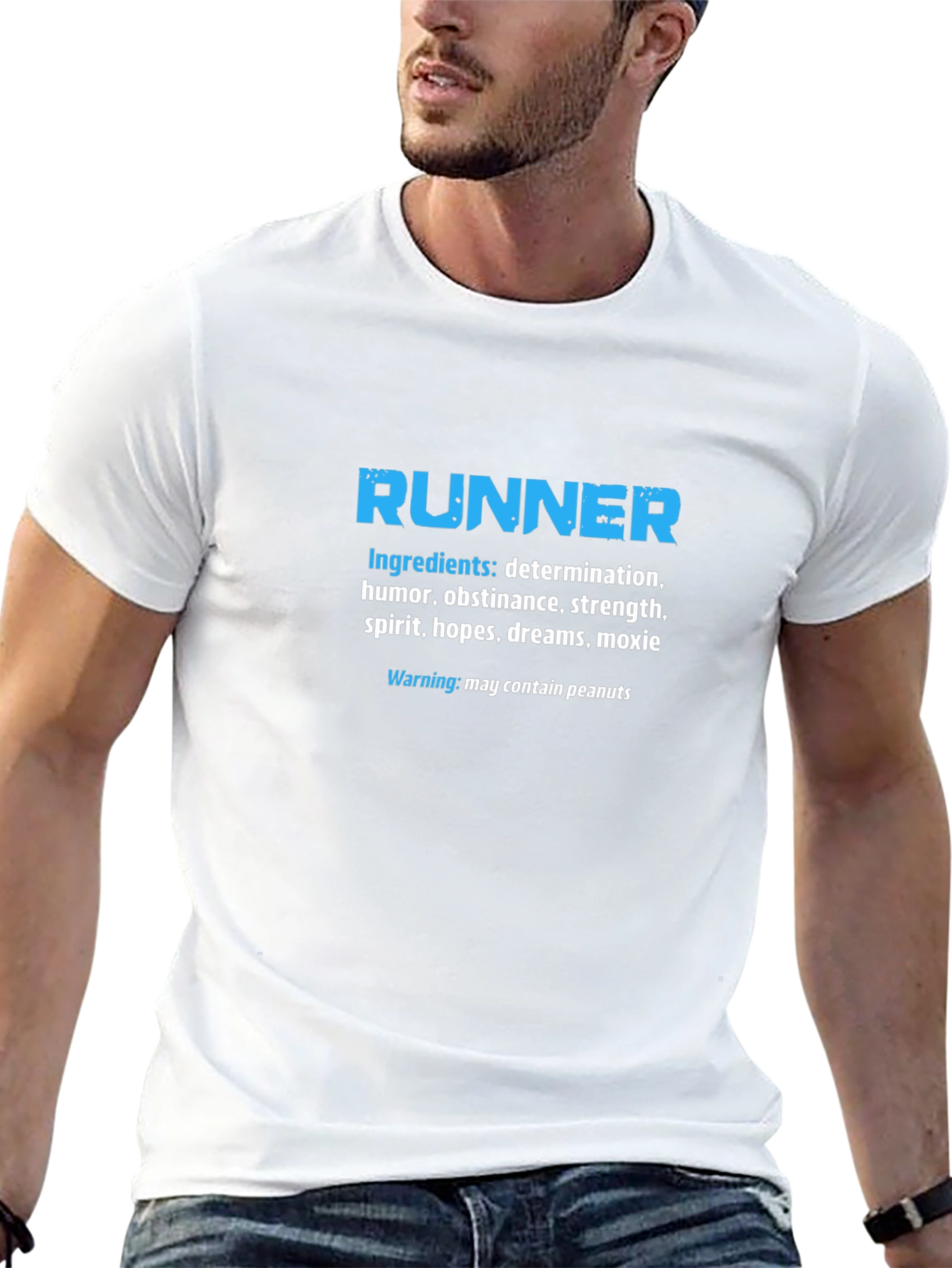 Runner Ingredients T-Shirt: Determination Humor Strength