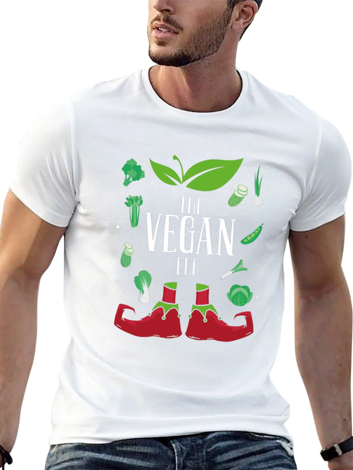 Vegan Elf T-Shirt - Holiday Vegan Apparel