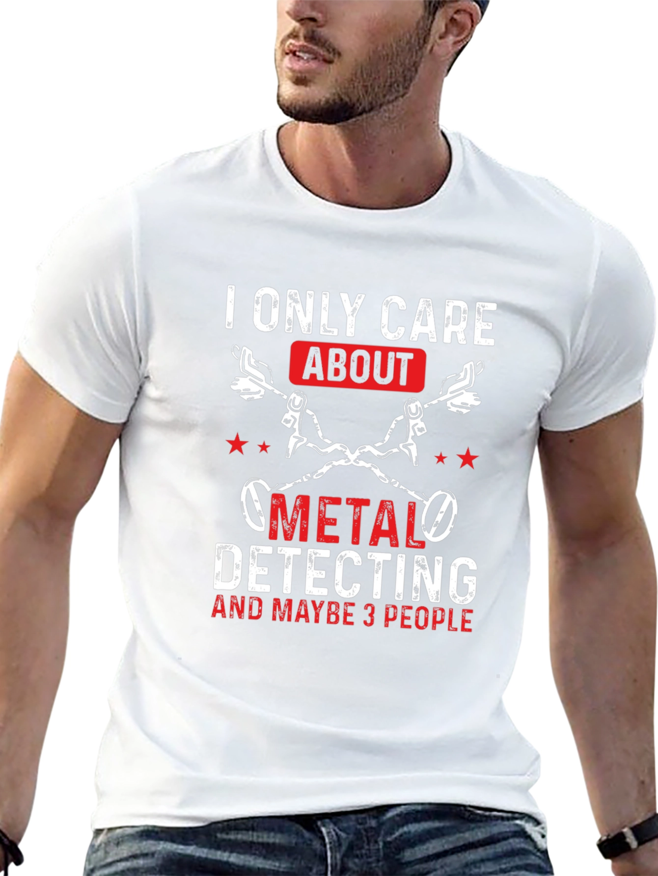 Metal Detecting T-Shirt - I Only Care About...