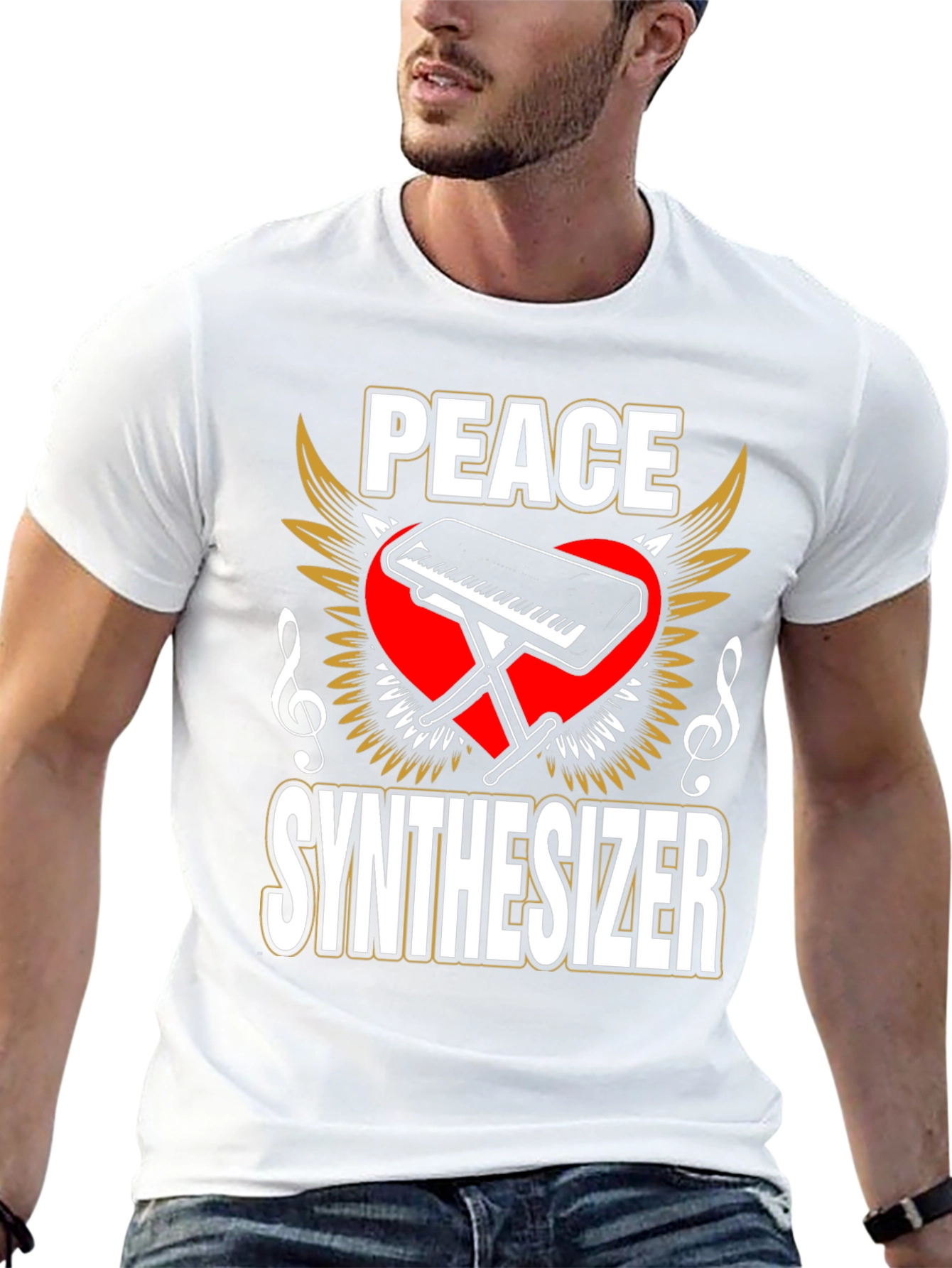 Peace Synthesizer Graphic T-Shirt