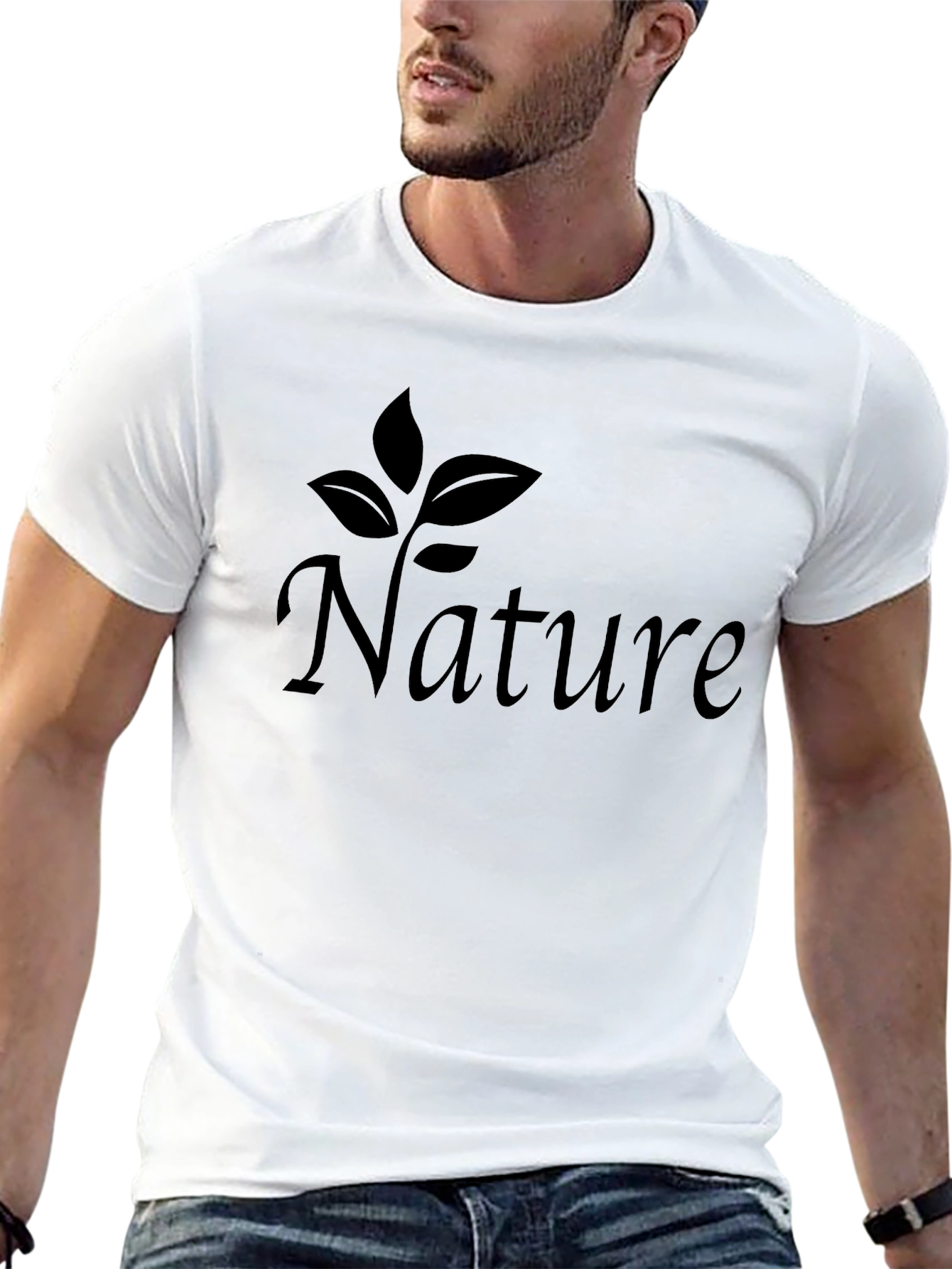 Nature Graphic Tee - Stylish Unisex Black T-Shirt
