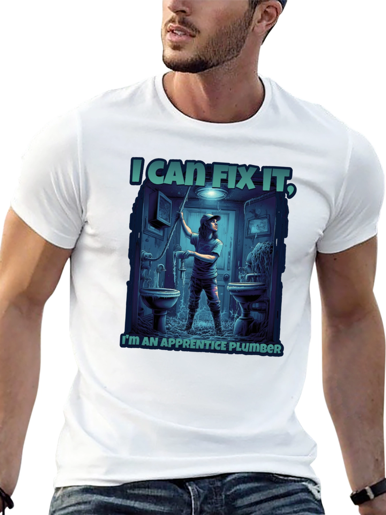 I Can Fix It Apprentice Plumber Graphic T-Shirt